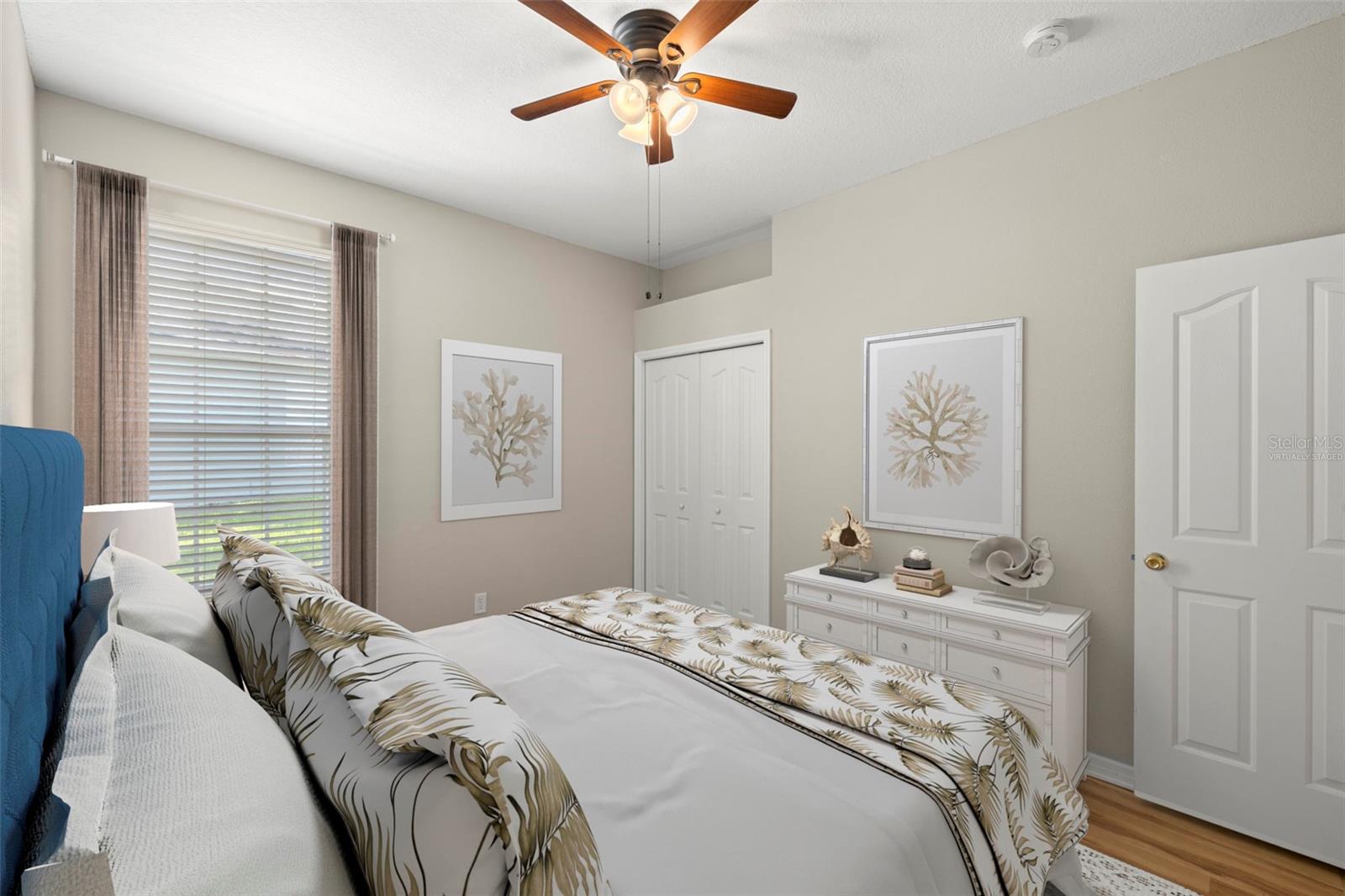 Virtually staged bedroom 2