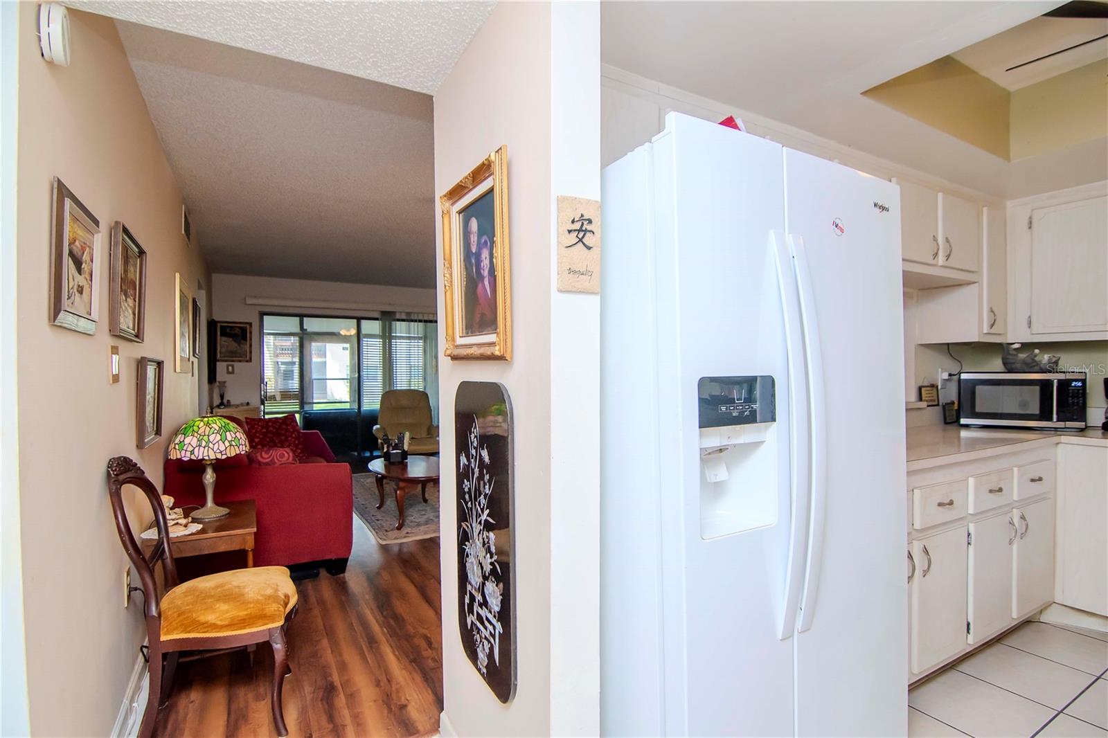 bright kitchenand cheery window in