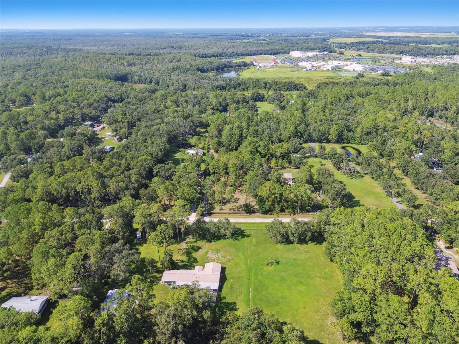 Middle/High School complex in upper right of photo