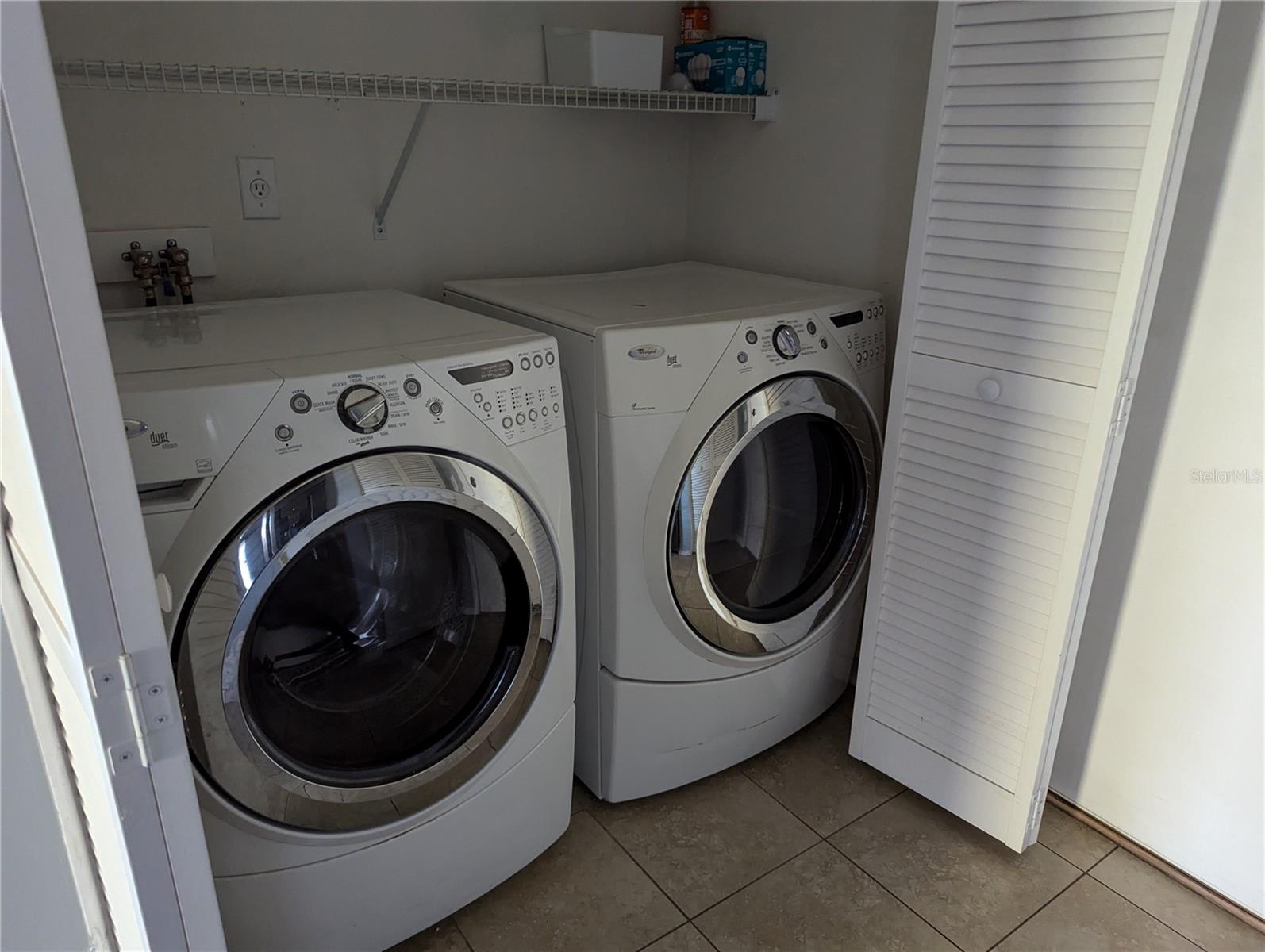 Inside Laundry Room Closet