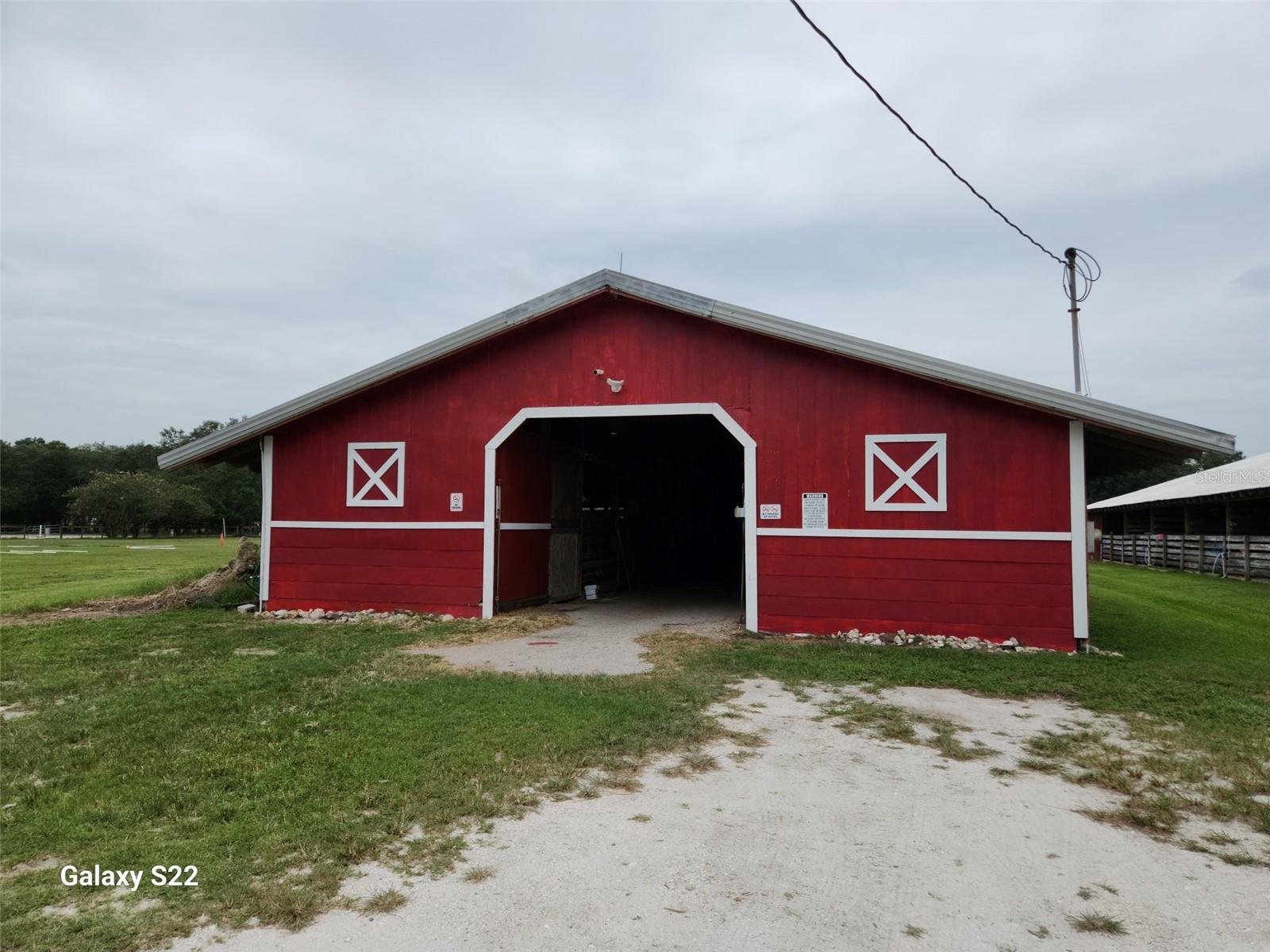 back of the Sundance stables barn