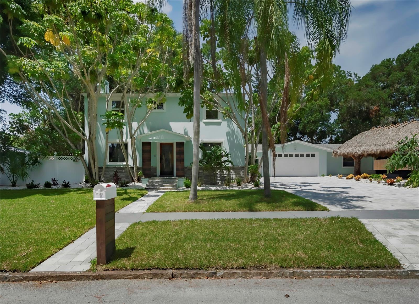 Front of House & Palapa/Tiki Hut