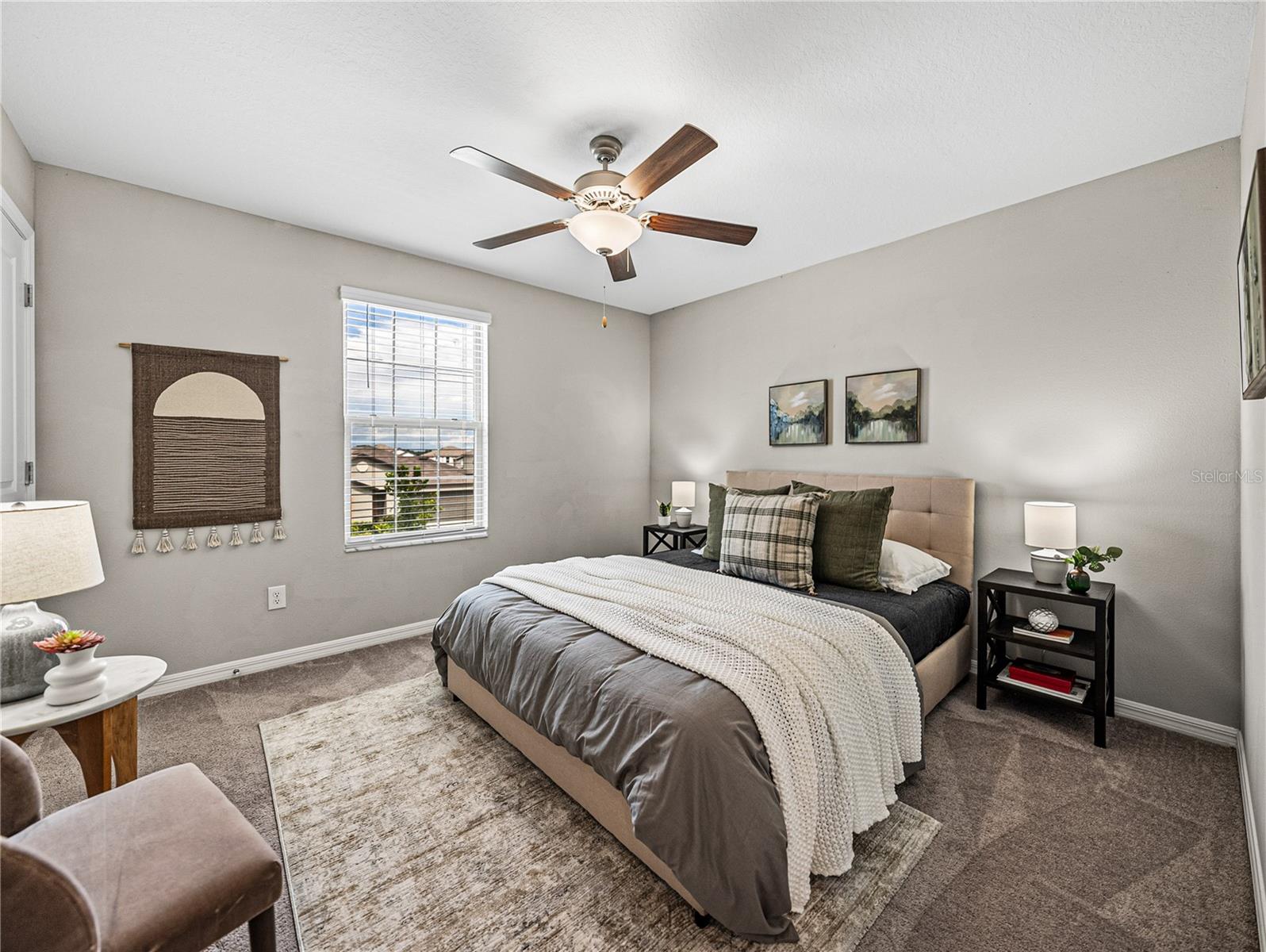 Third Bedroom Upstairs with Walk In Closet