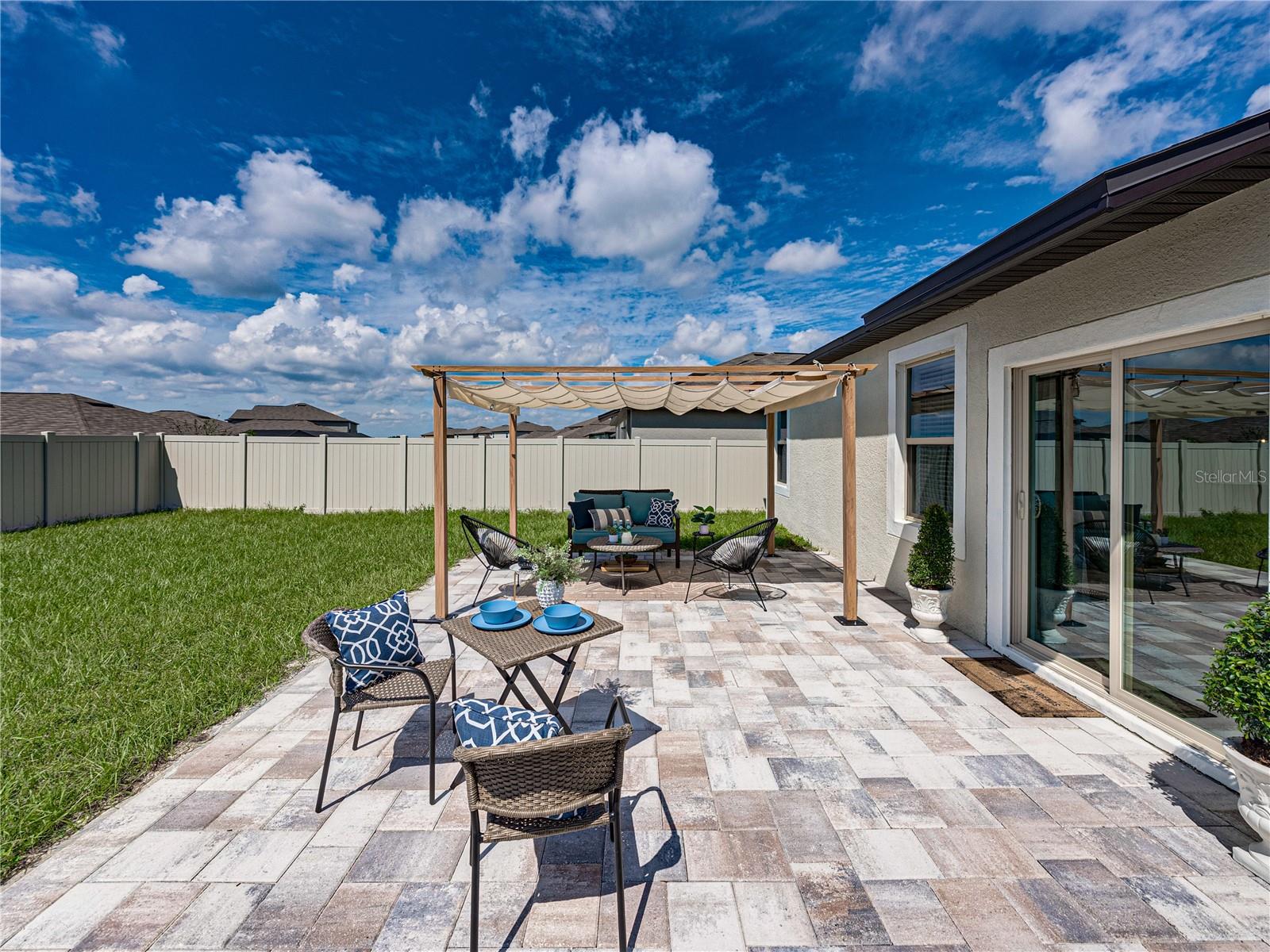 Paver Patio and Pergola