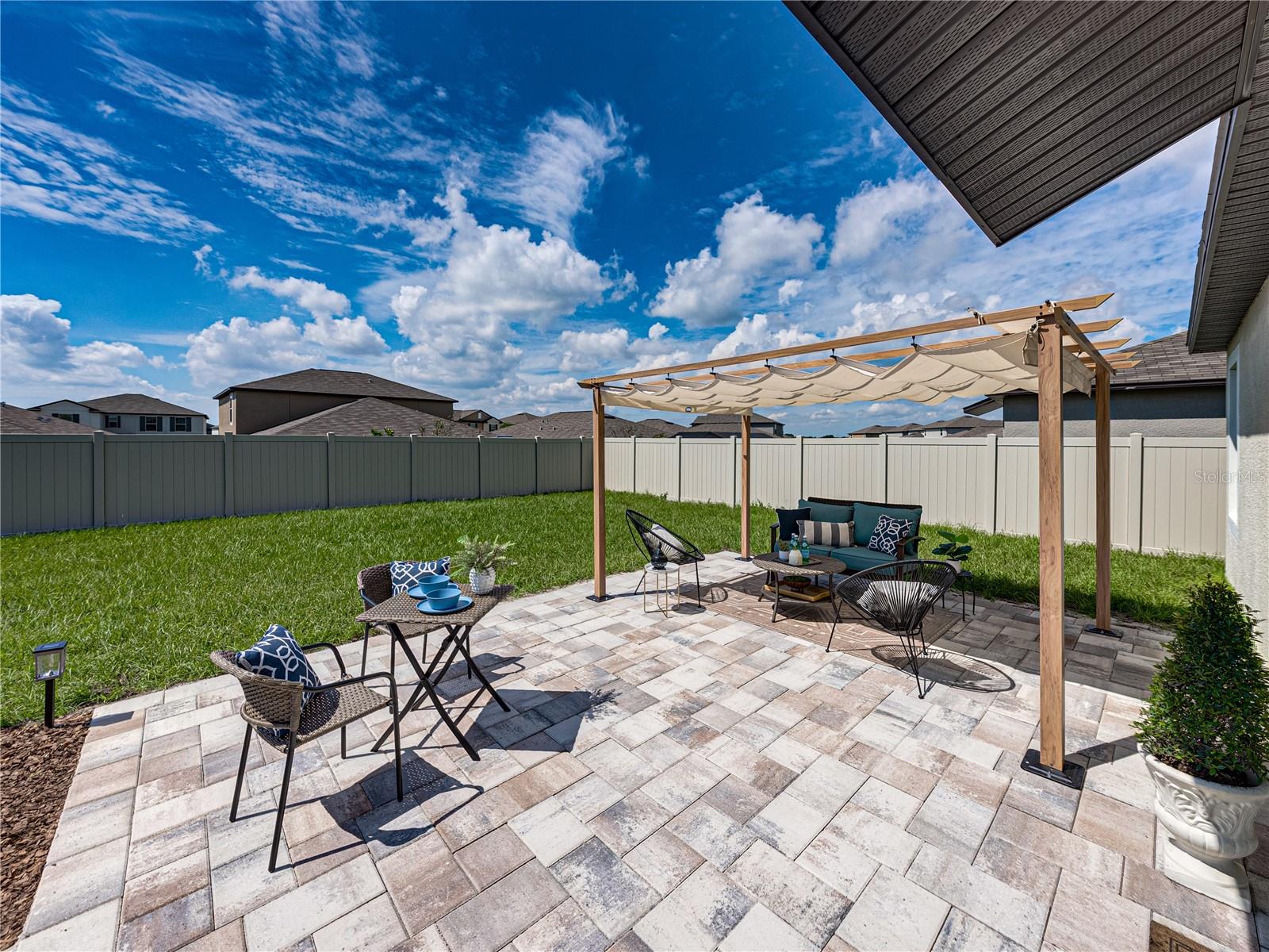 Paver Patio and Pergola