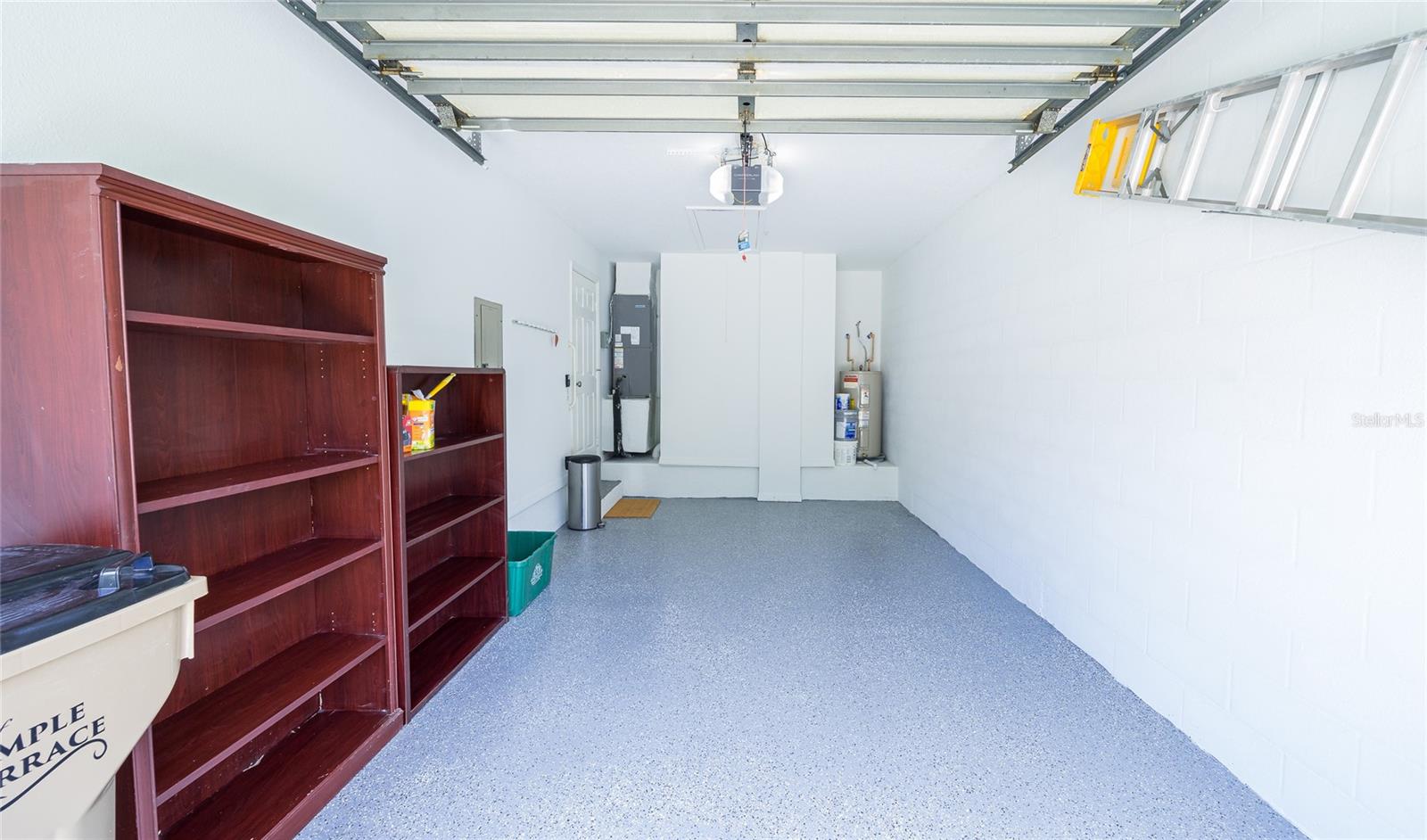 garage with finished floors