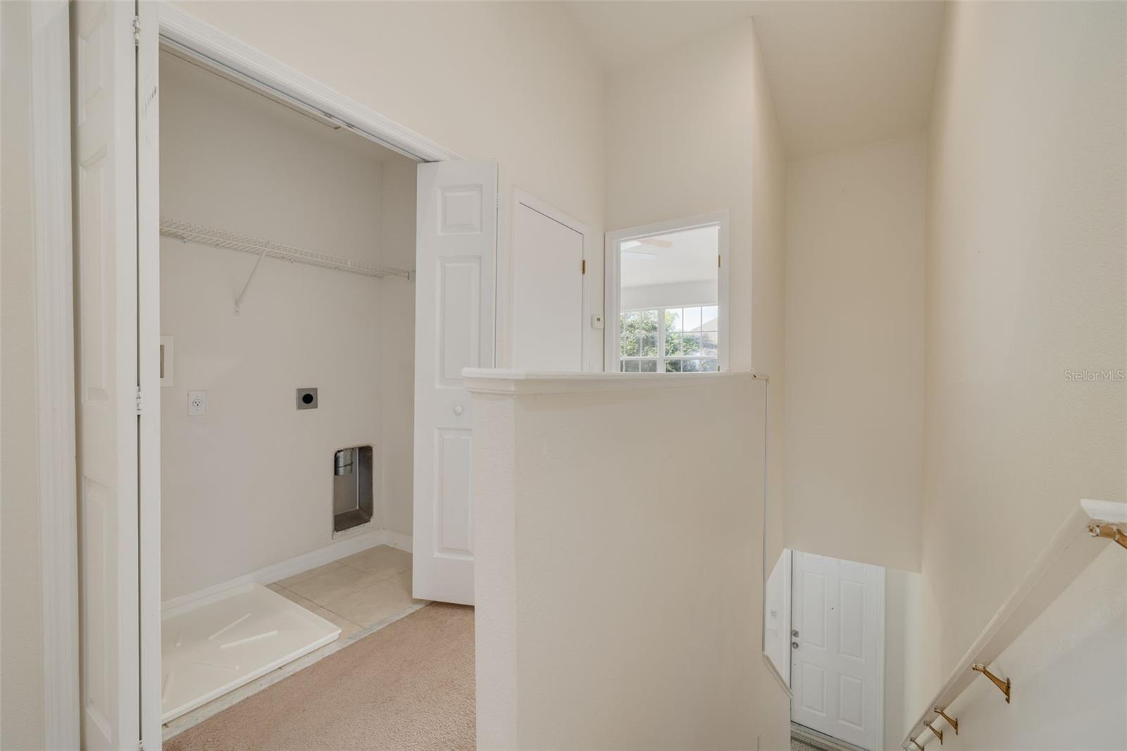 Laundry Closet on 2nd Floor between bedrooms