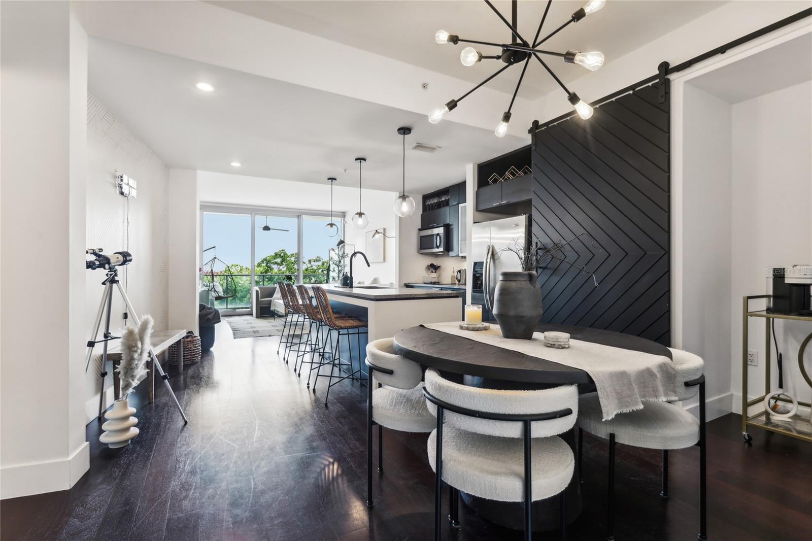 Kitchen and dining room