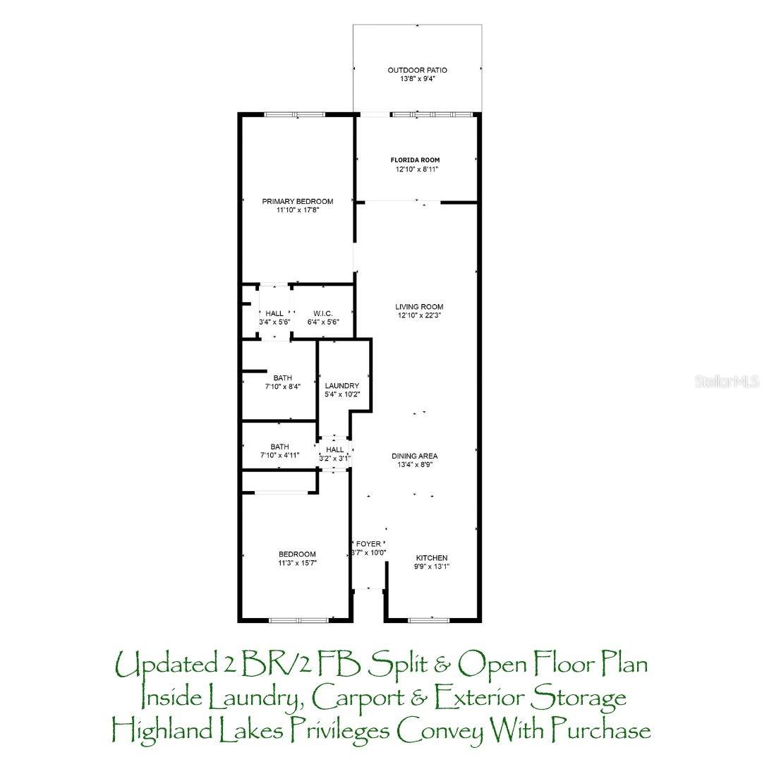 You'll love this split & open plan with over 1,300 sq ft of living space~