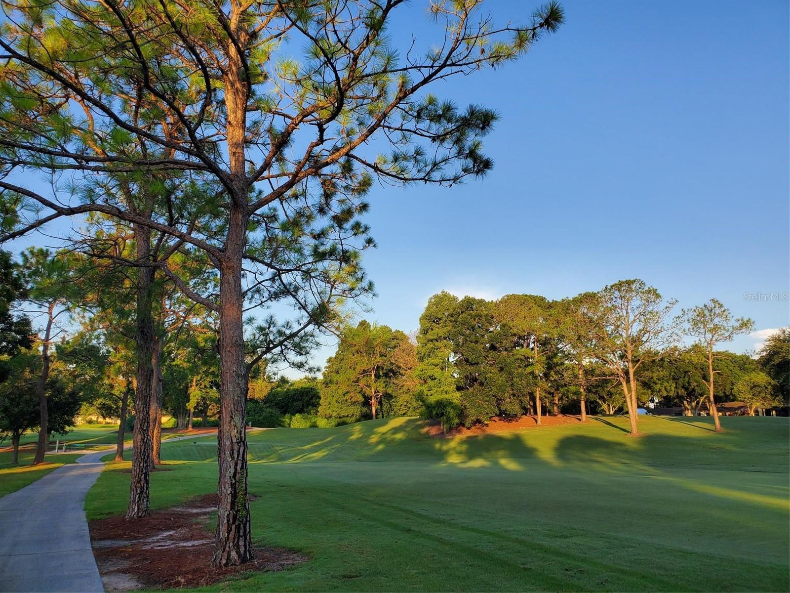 Cart paths become scenic walking/jogging trails early mornings & before sunset~