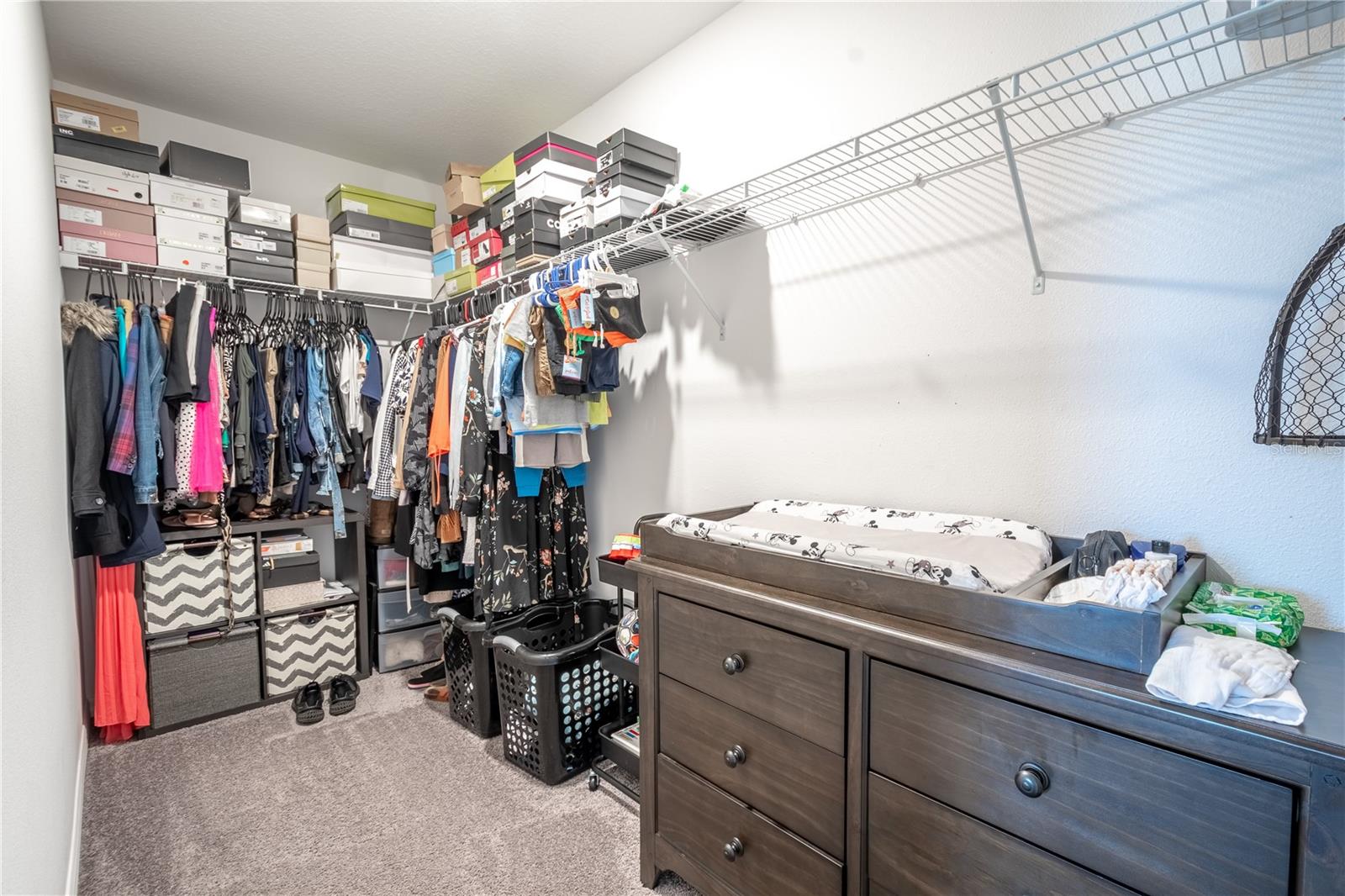 The primary bedroom features a large walk-in closet.