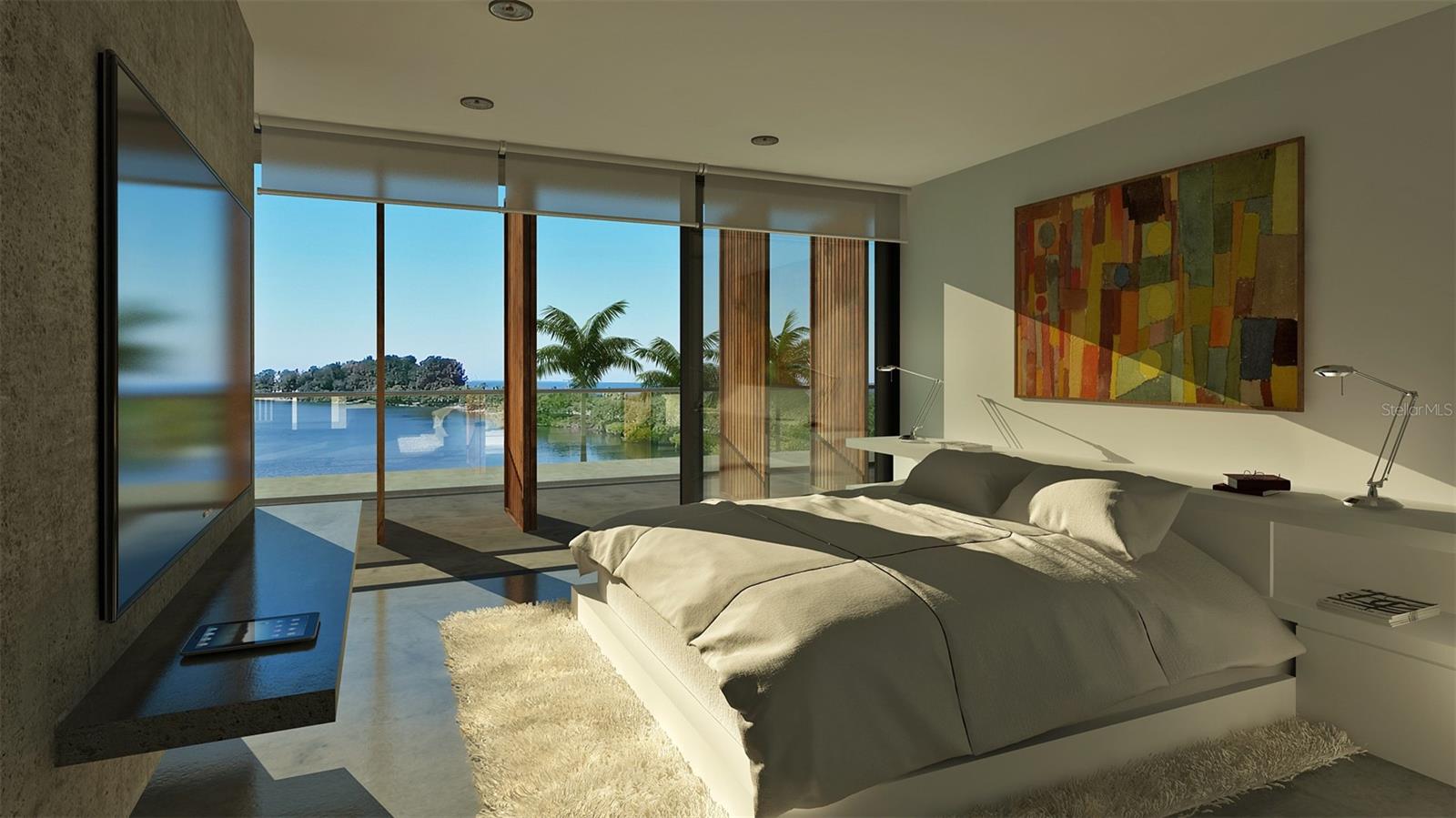 Second Floor Master Bedroom View toward Sunset Beach - actual view from this height and angle