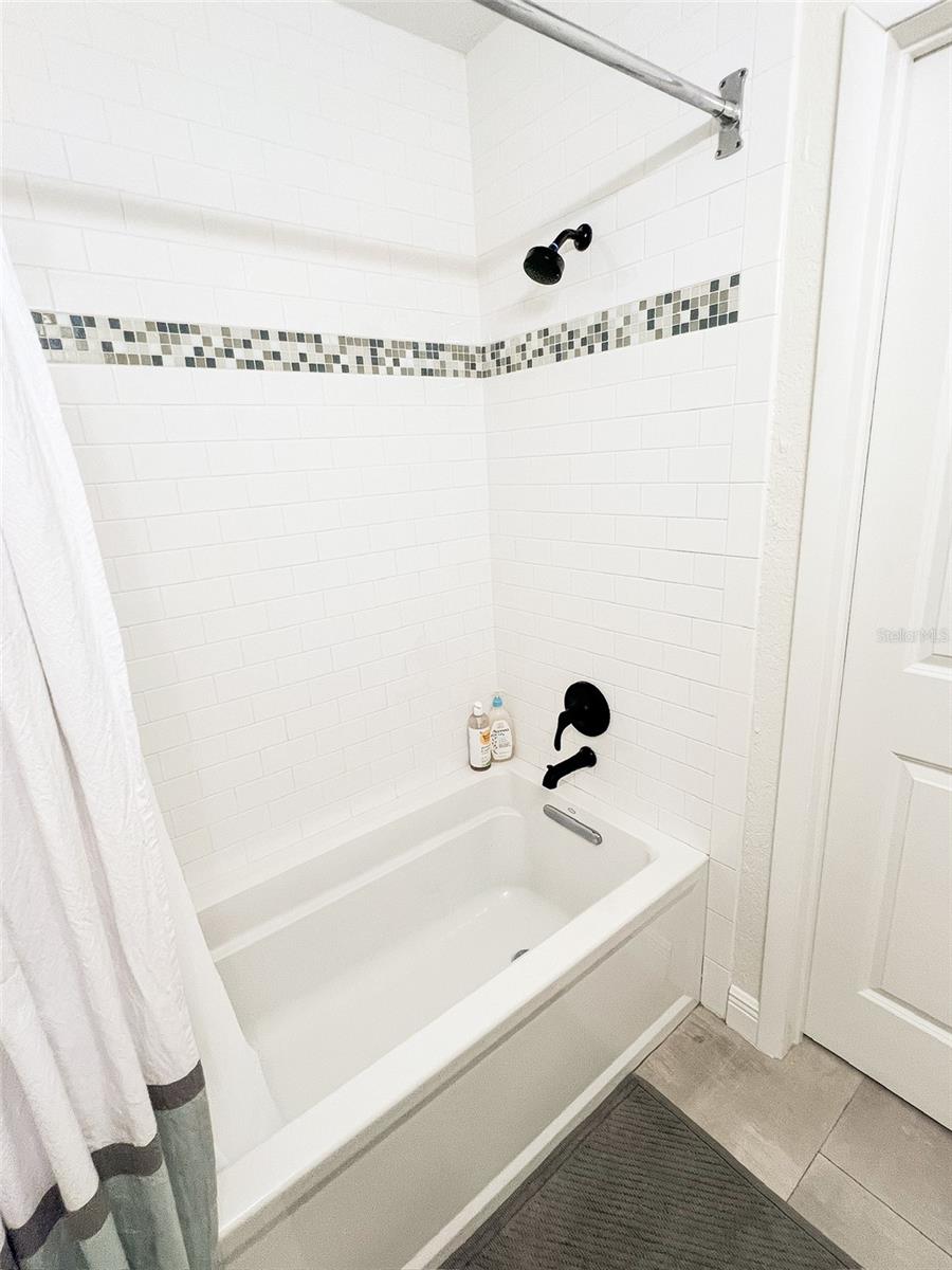 guest shower and bathtub