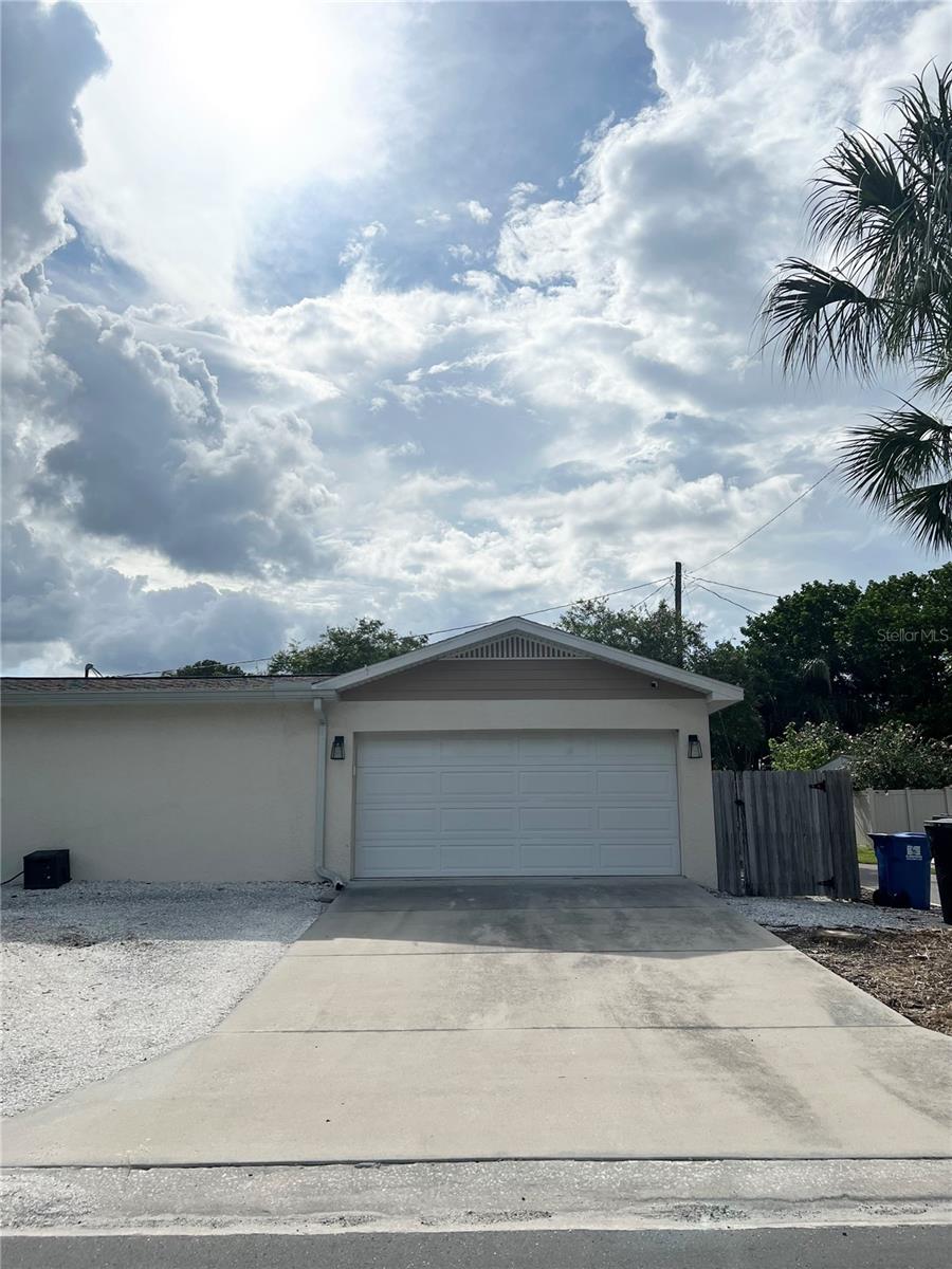 two car garage and driveway