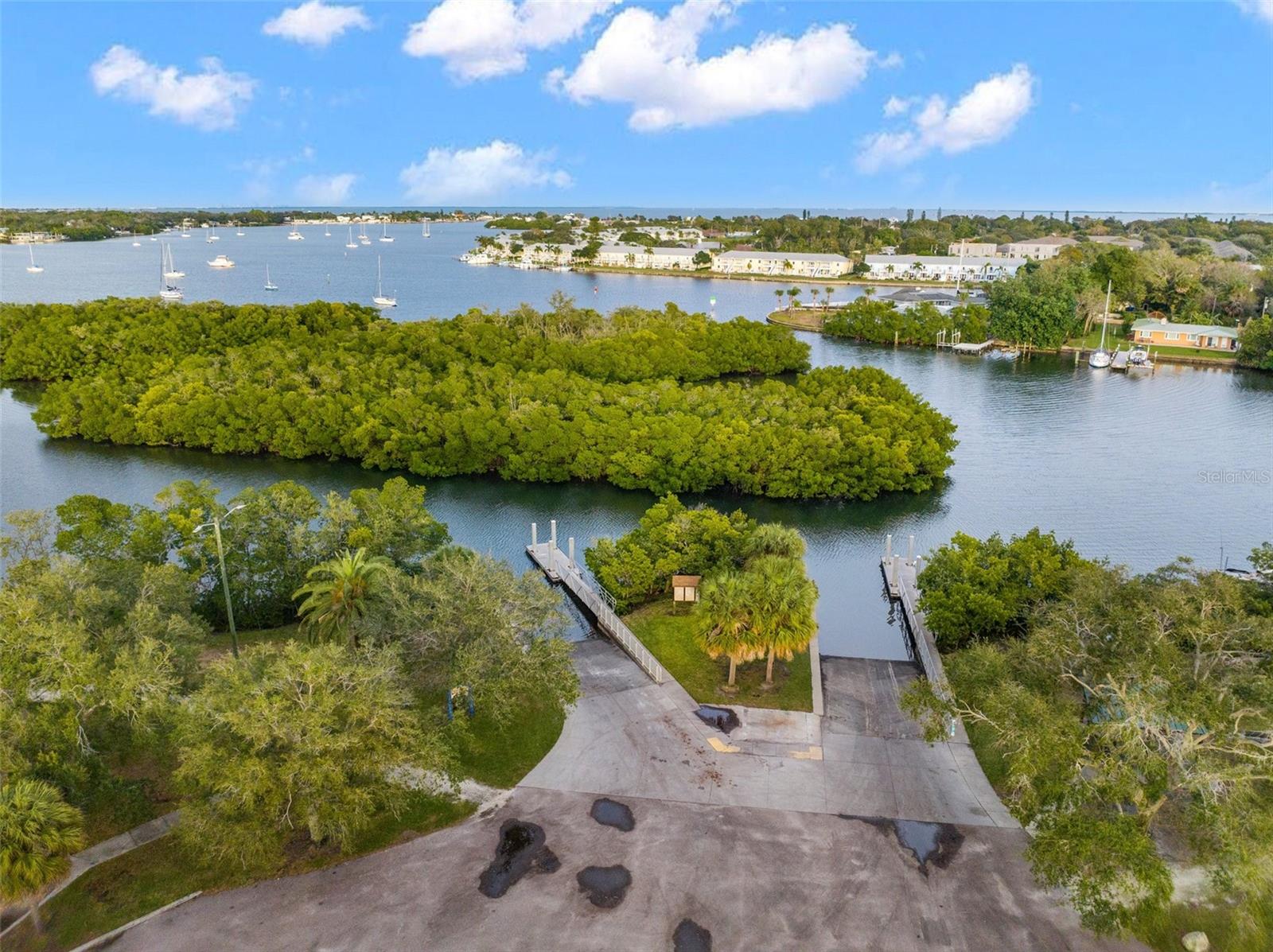 Boat Ramp with Coquina Key in the background