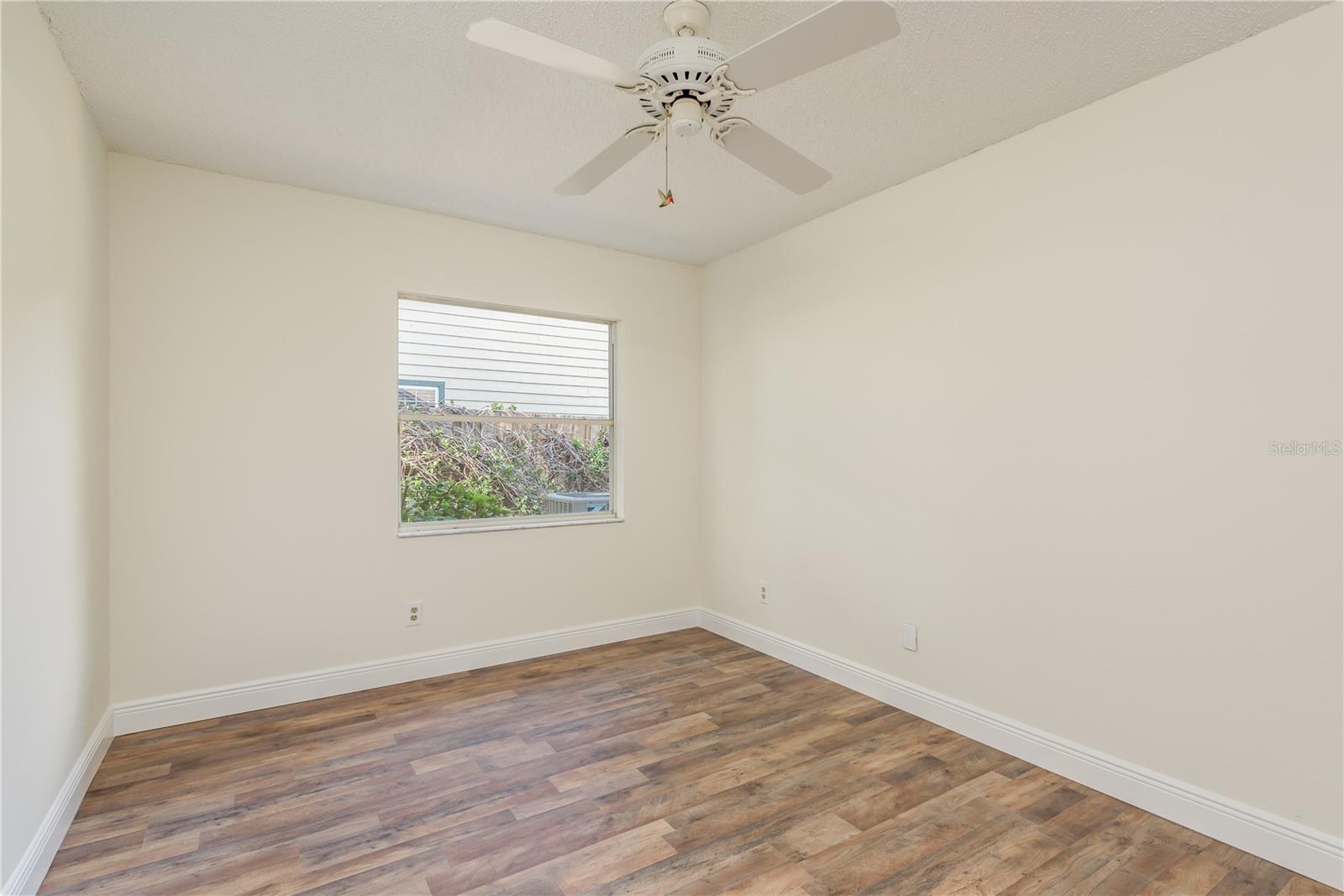 Bedroom 2 with ceiling fan