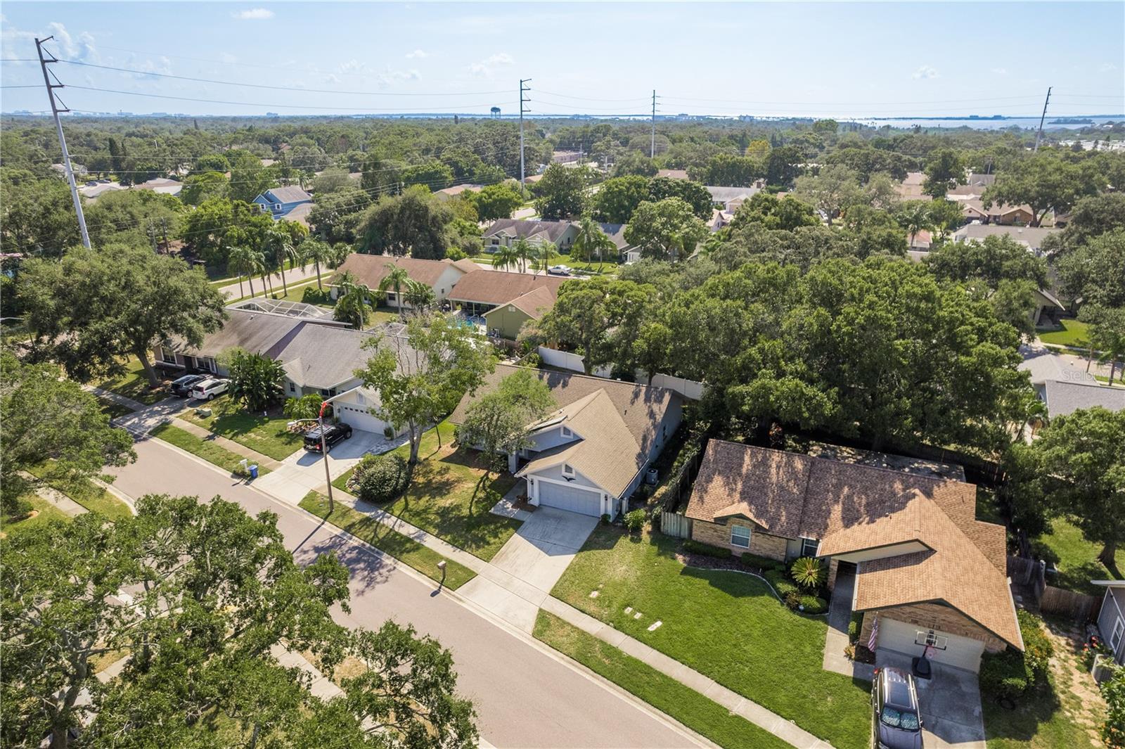 Aerial view of front of house towards the Dunedin Causeway