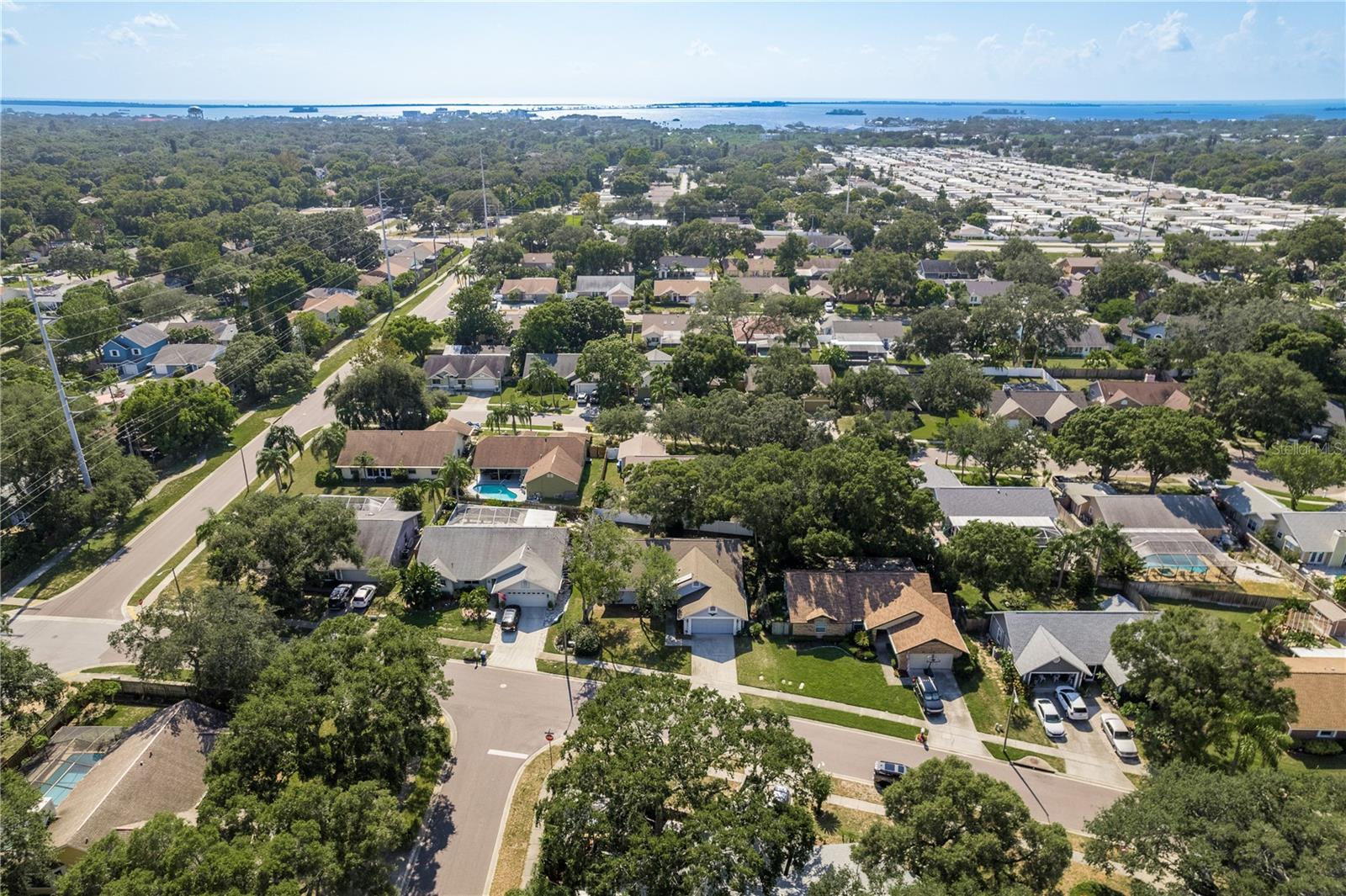 Aerial view of front of home with view of the Gulf of Mexico (2)