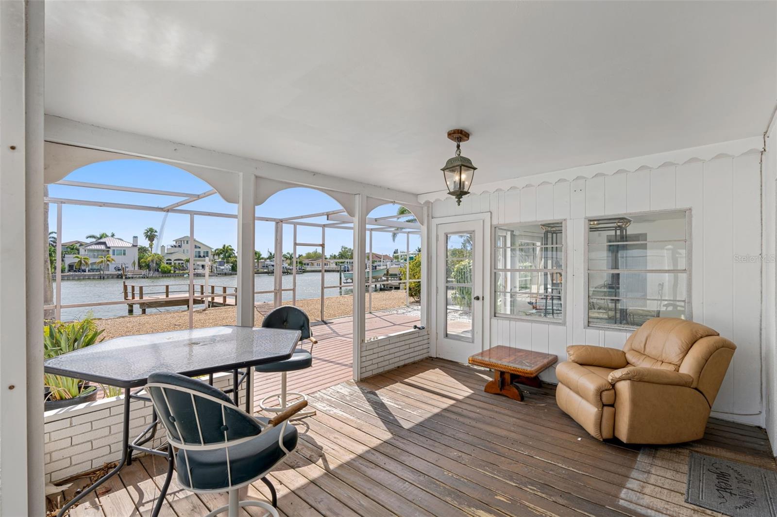 Sunroom is accessible from the living area.