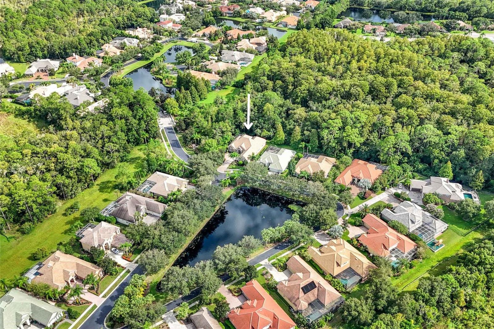 Arial View Of Hawks Landing Community