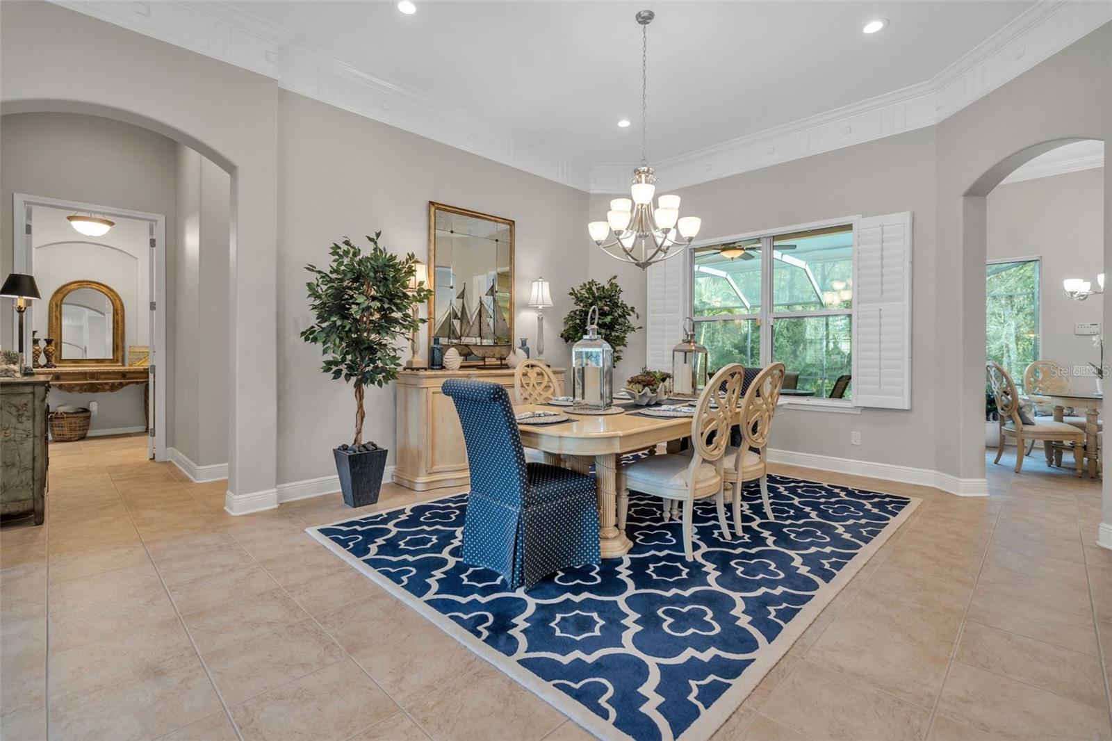 Formal Dining Room w/Pool View