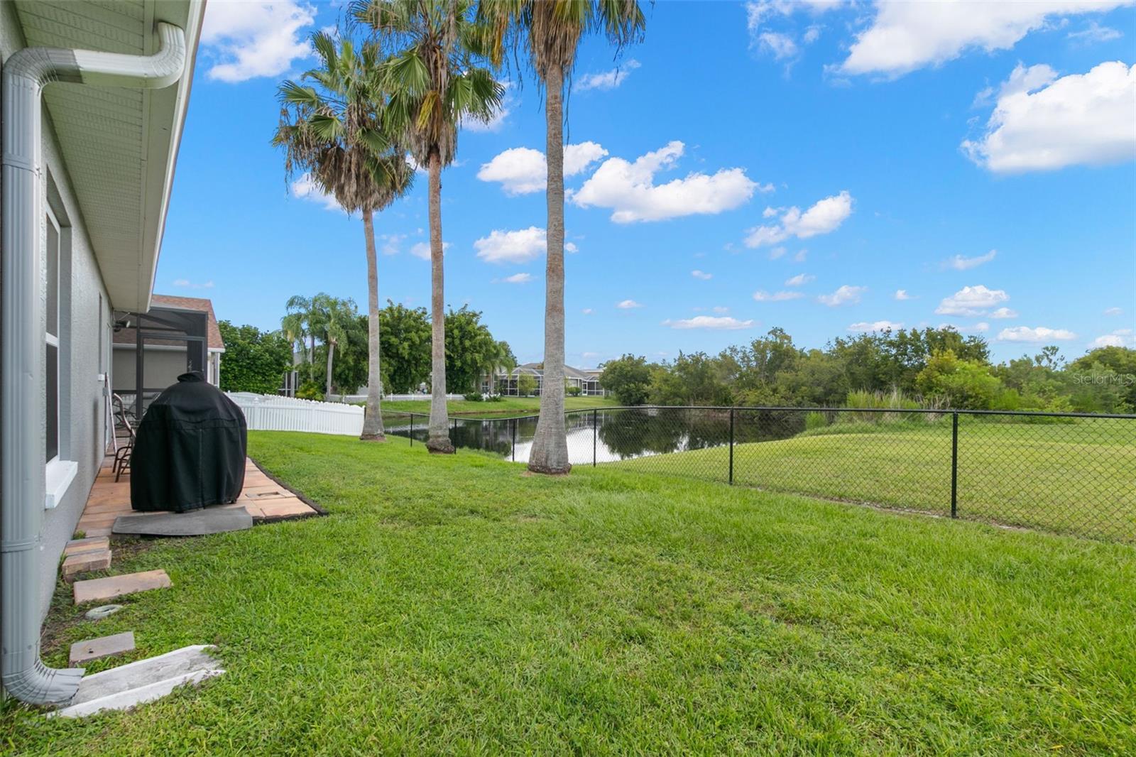 Spacious yard fully fenced