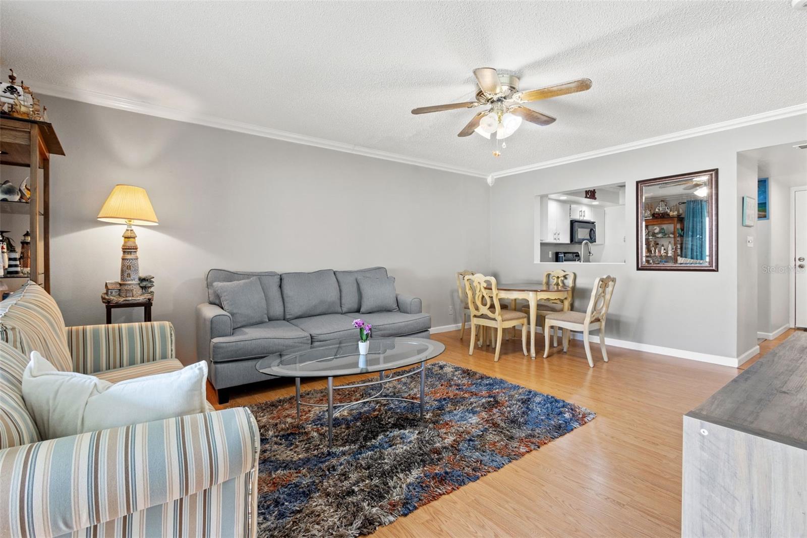 Spacious dining area