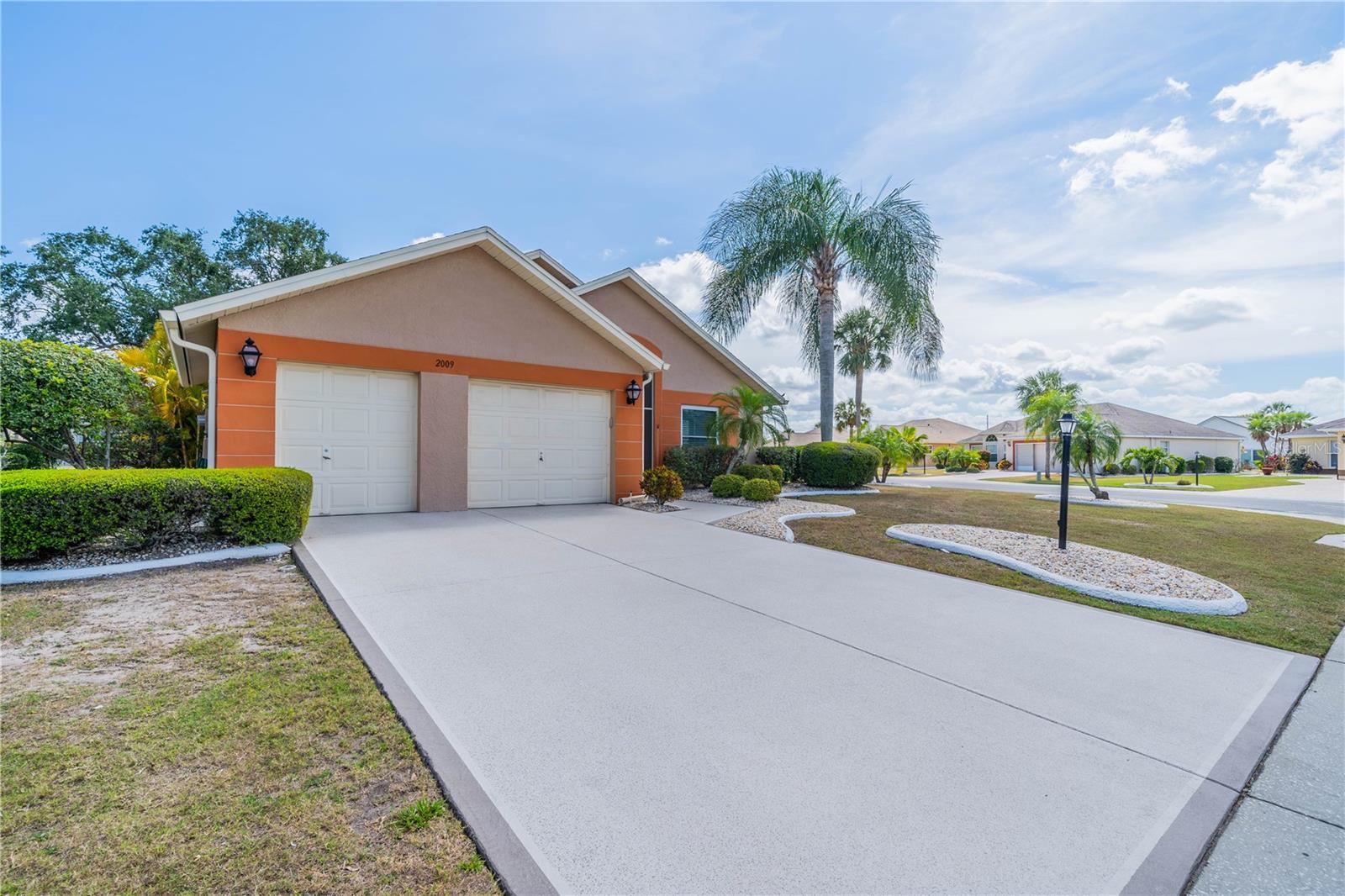 Exterior front garage