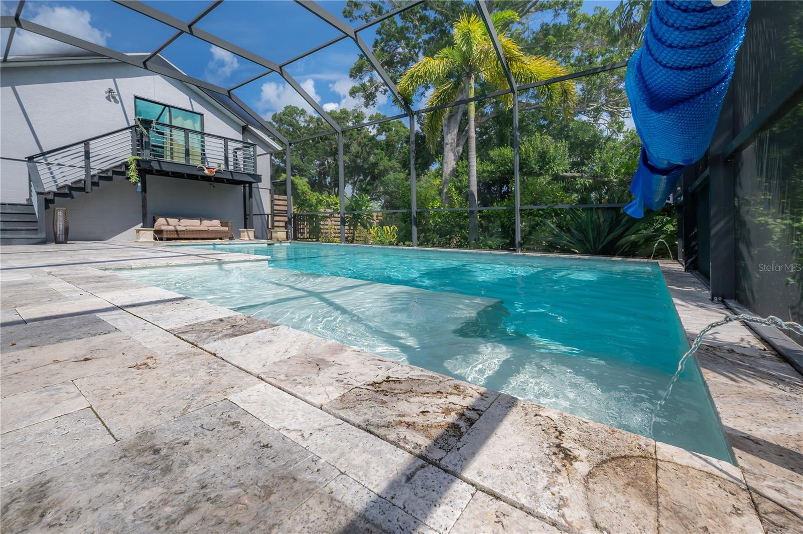 Water features including fountains and bubblers