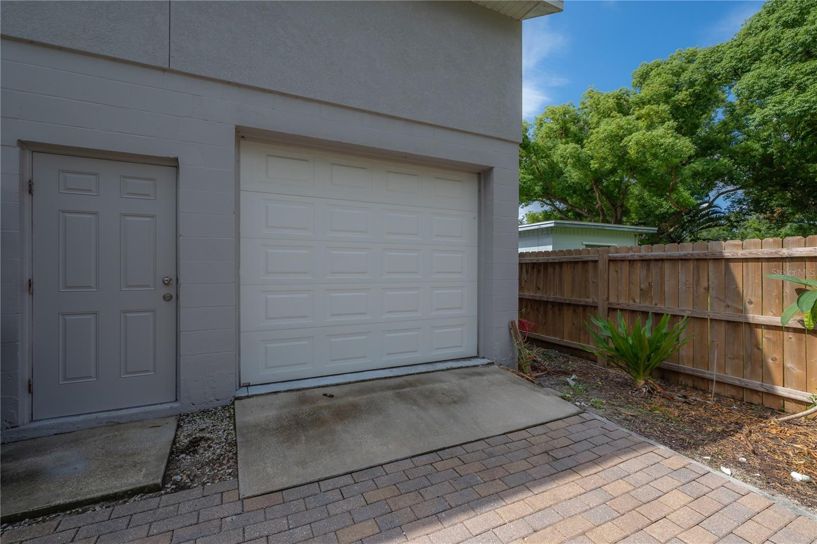 Drive through garage back side