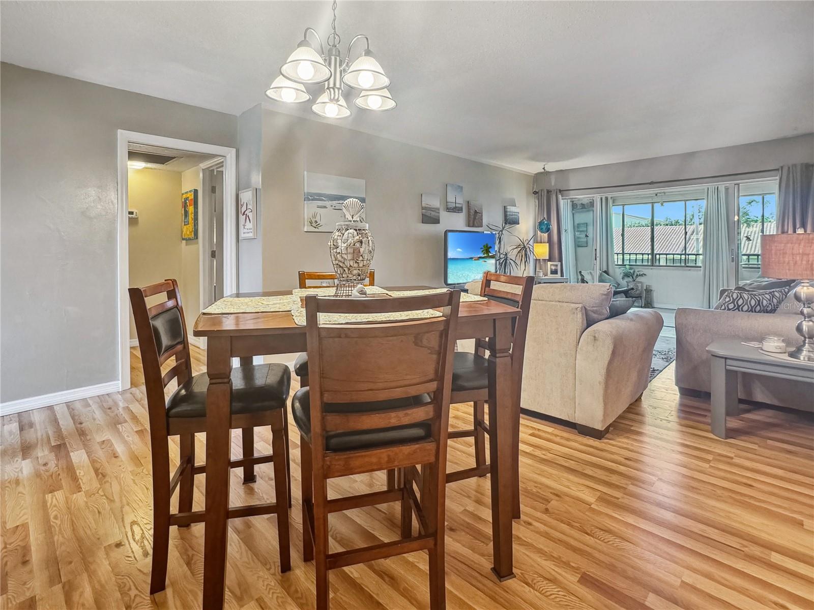 Living room/dining combo