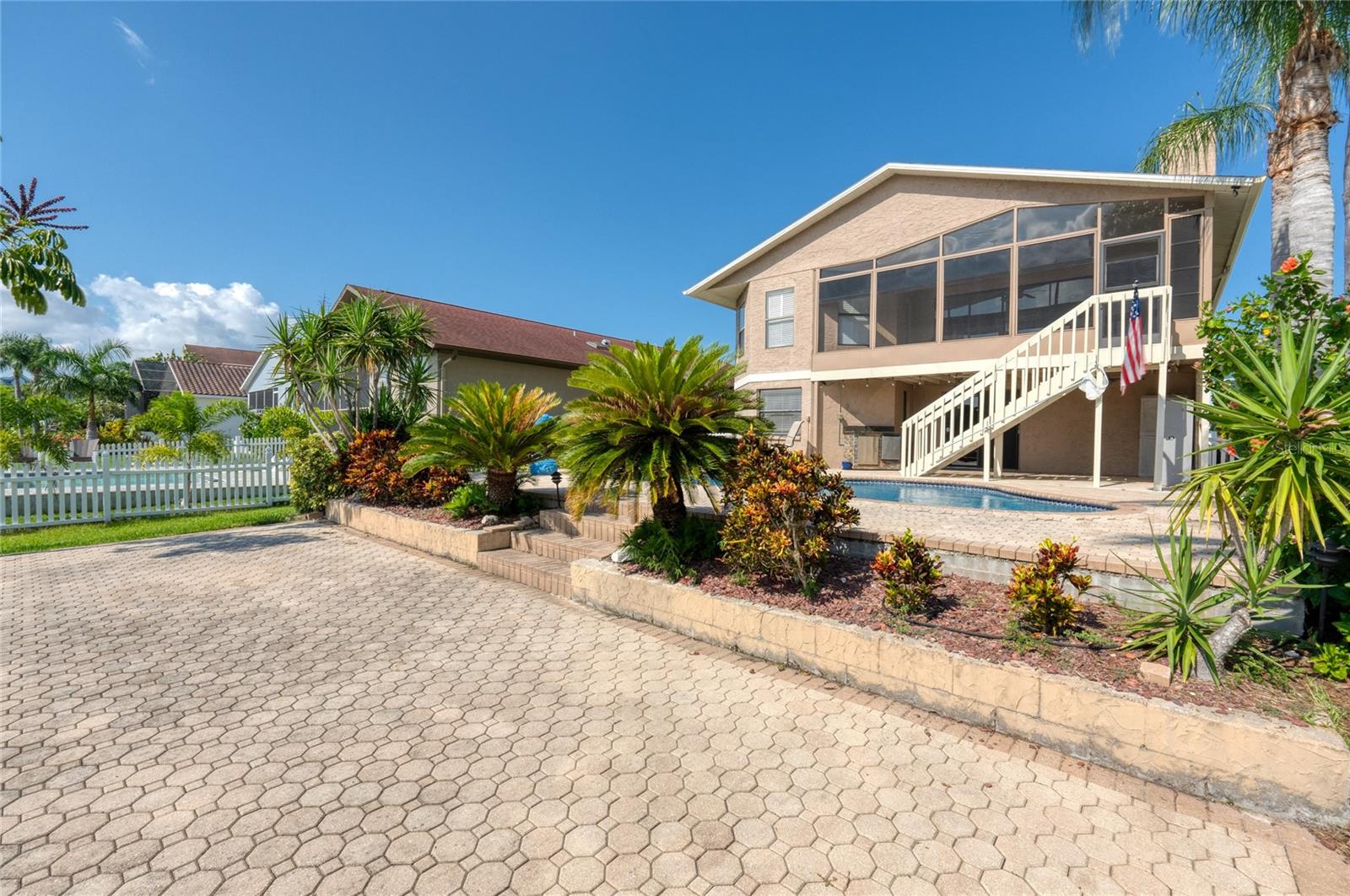 Another great space for sun bathing or even corn hole, the possibilities are endless