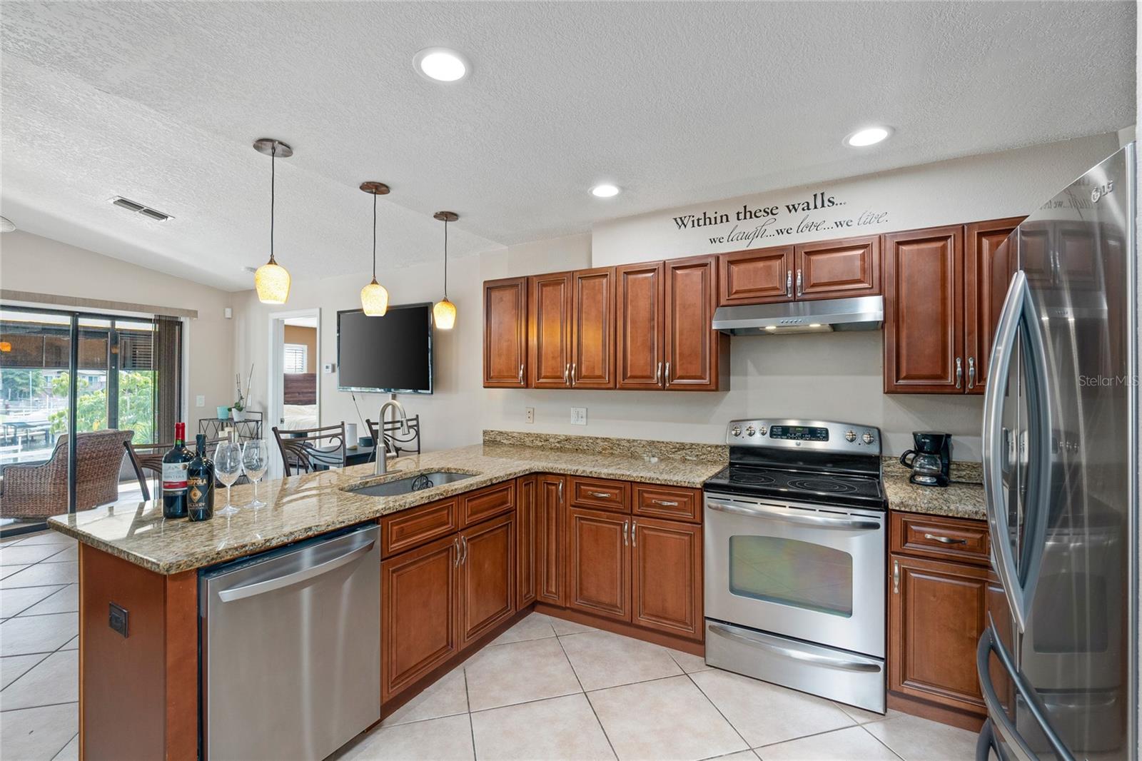 There is plenty of space in this kitchen for helpers