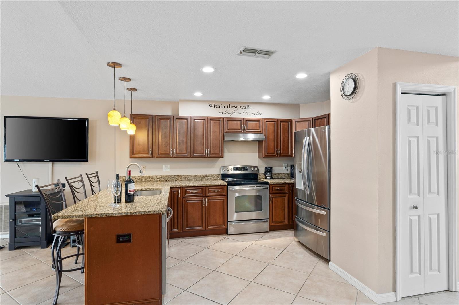 This kitchen has lots of storage too