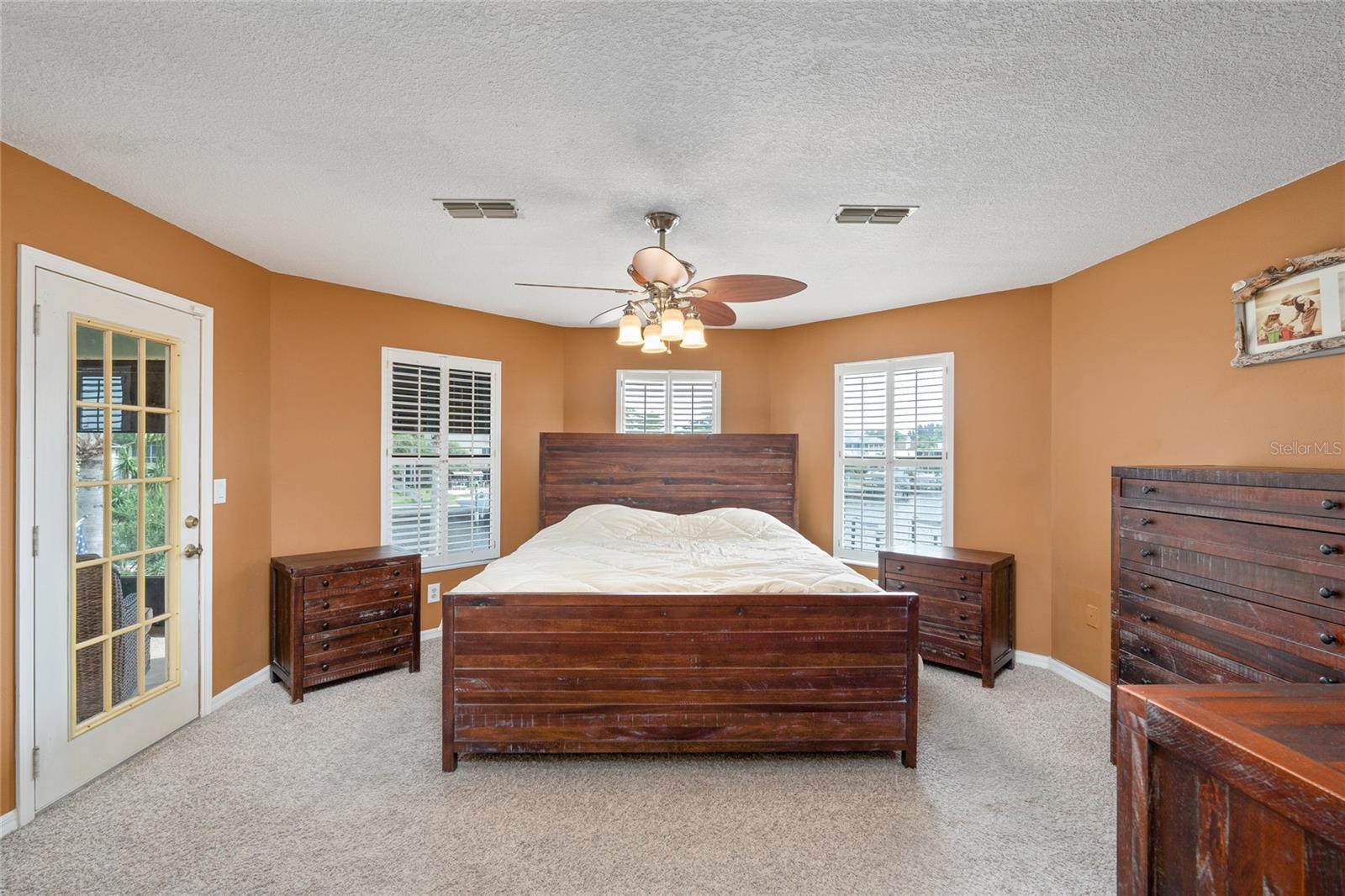 Lots of natural light in this Primary bedroom