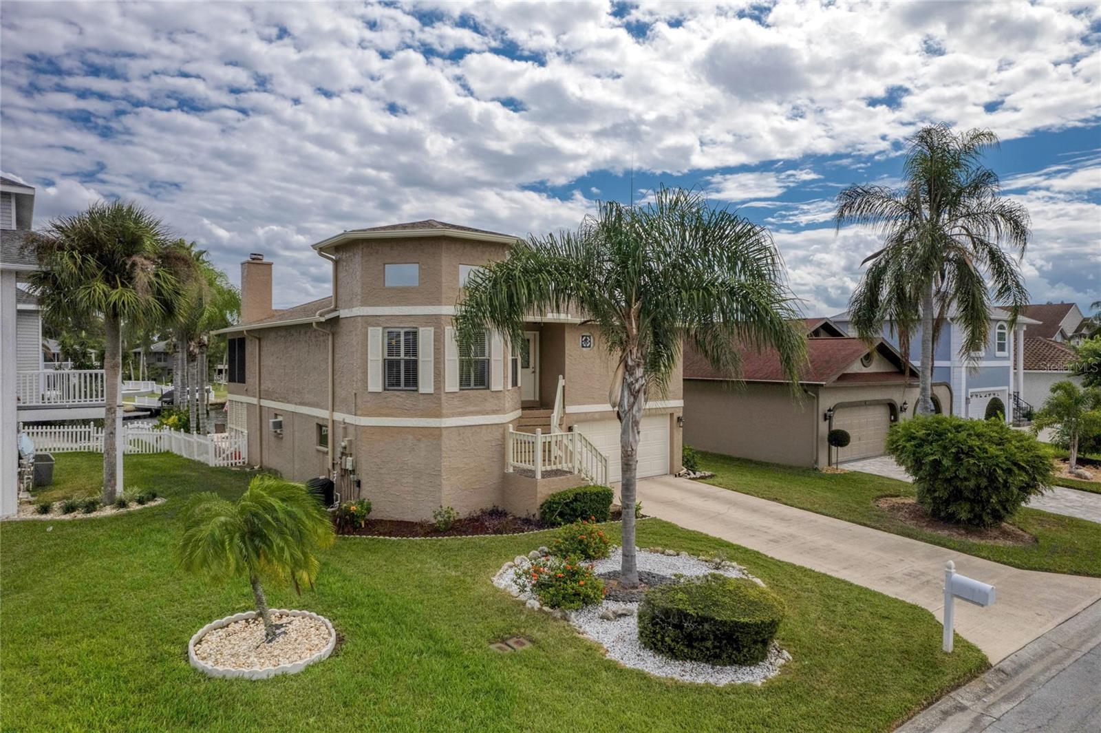 Front view of the home