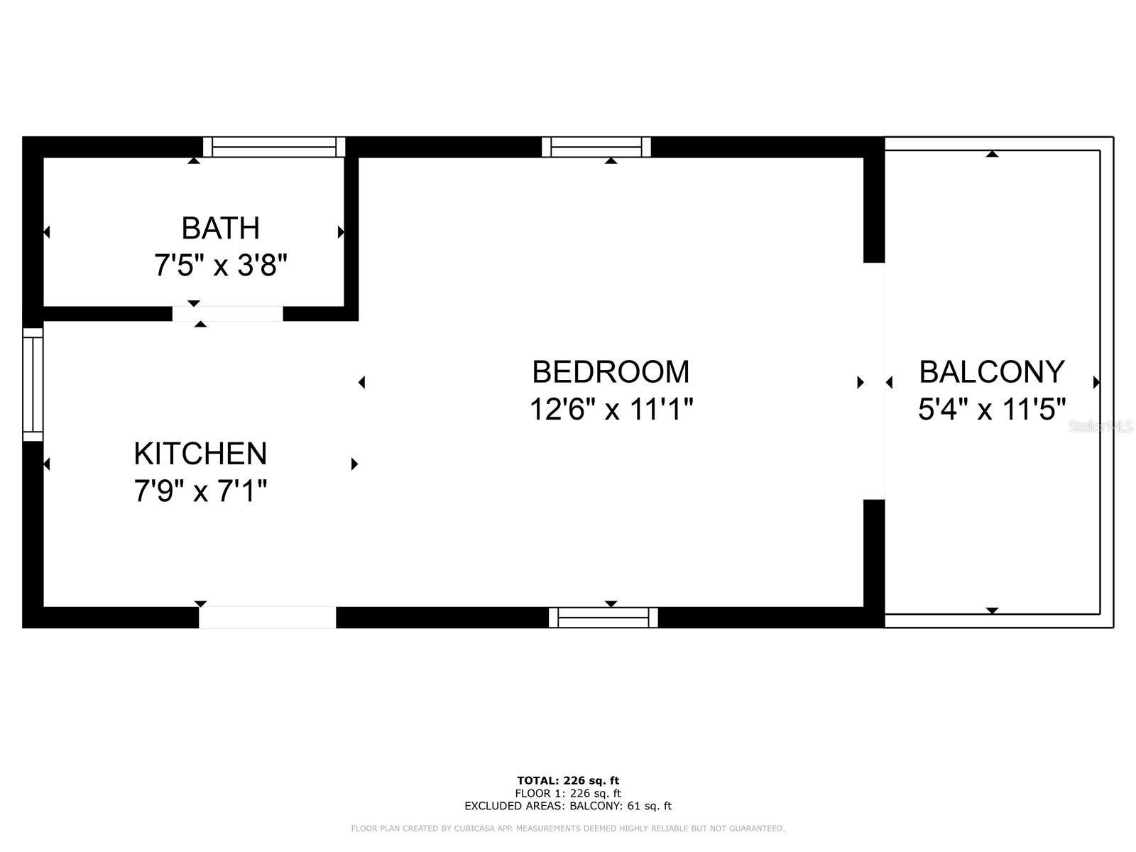 Upstairs duplex unit floor plan