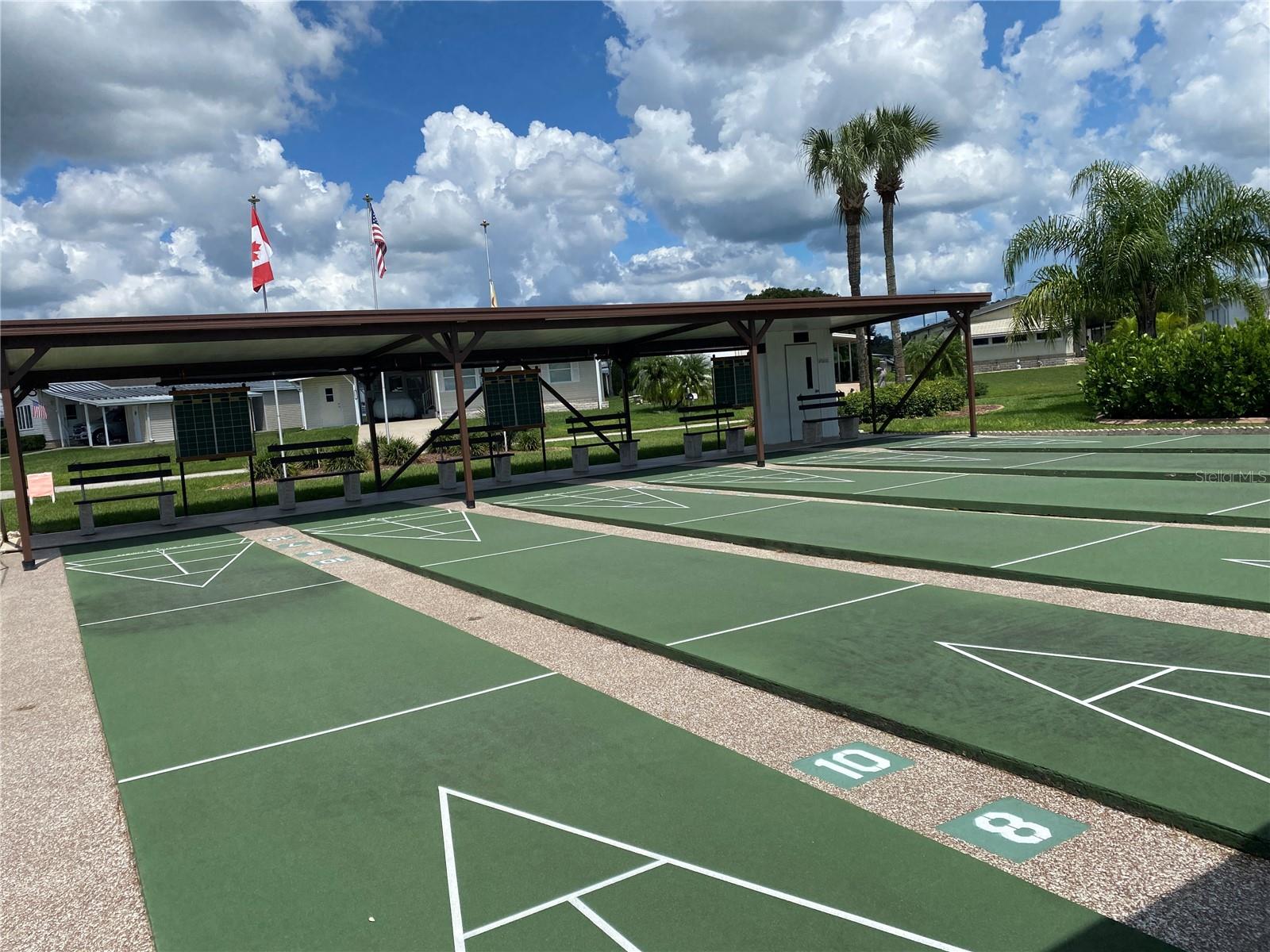 Shuffleboard courts