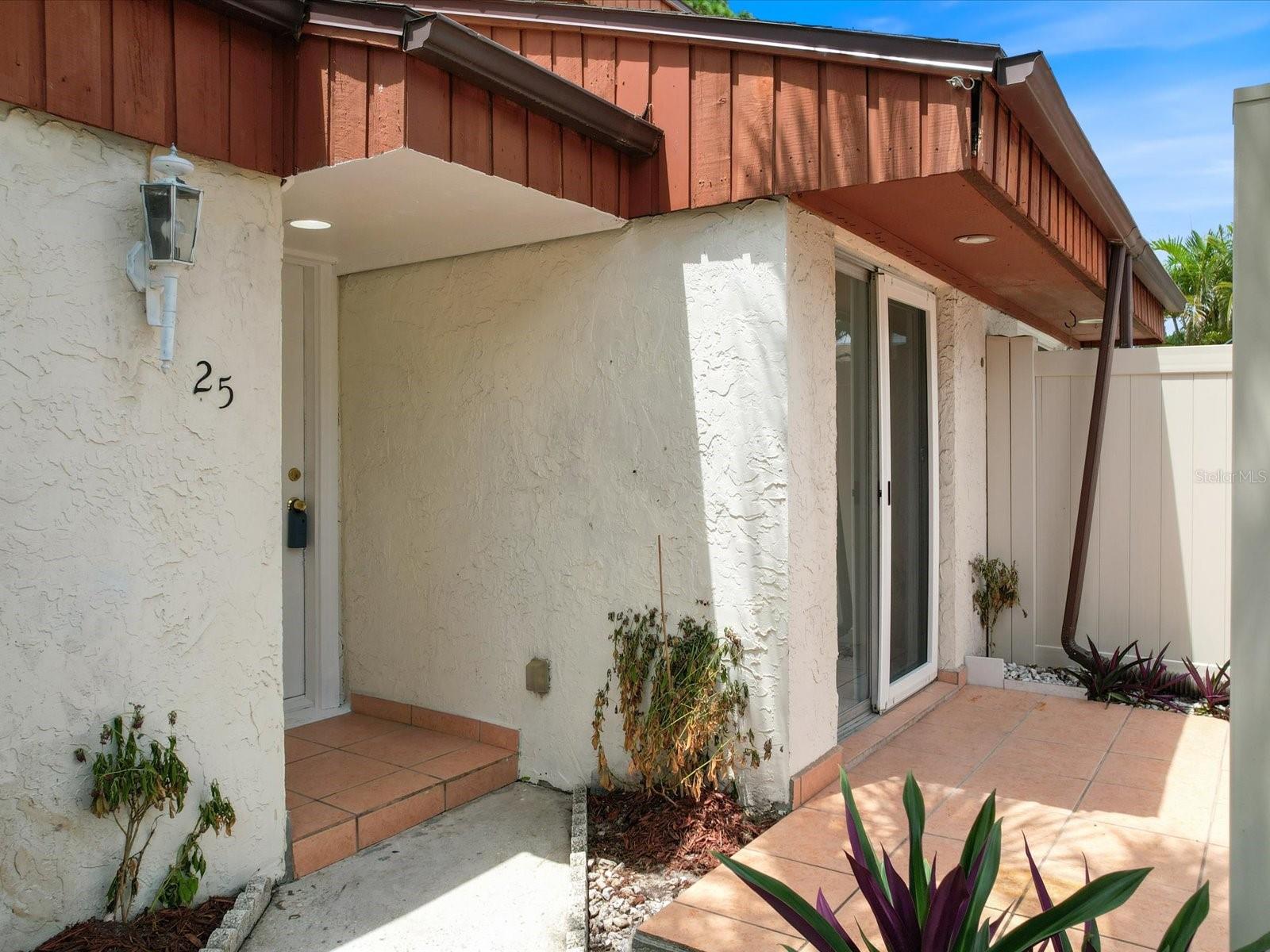 Walkway up to front door