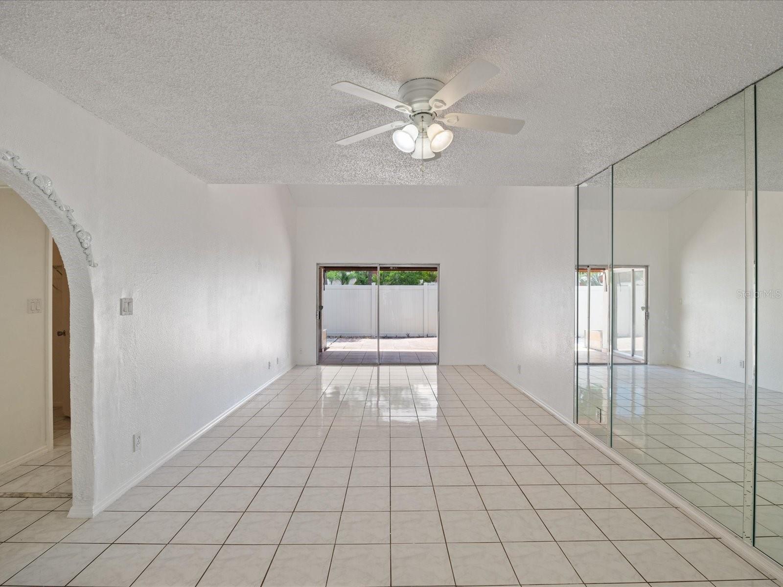 Standing in dining room looking to living room