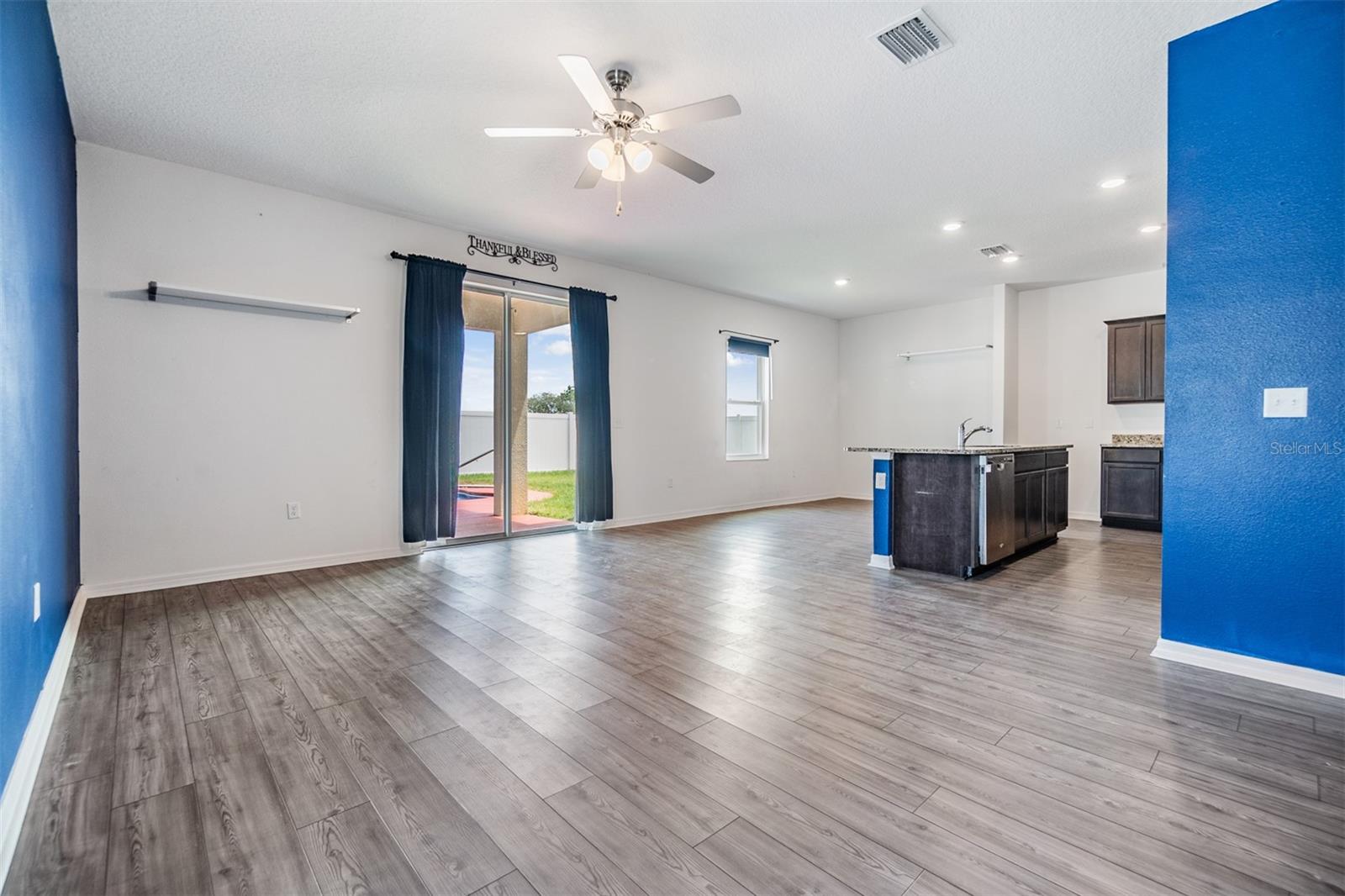 View of Kitchen from Living Room