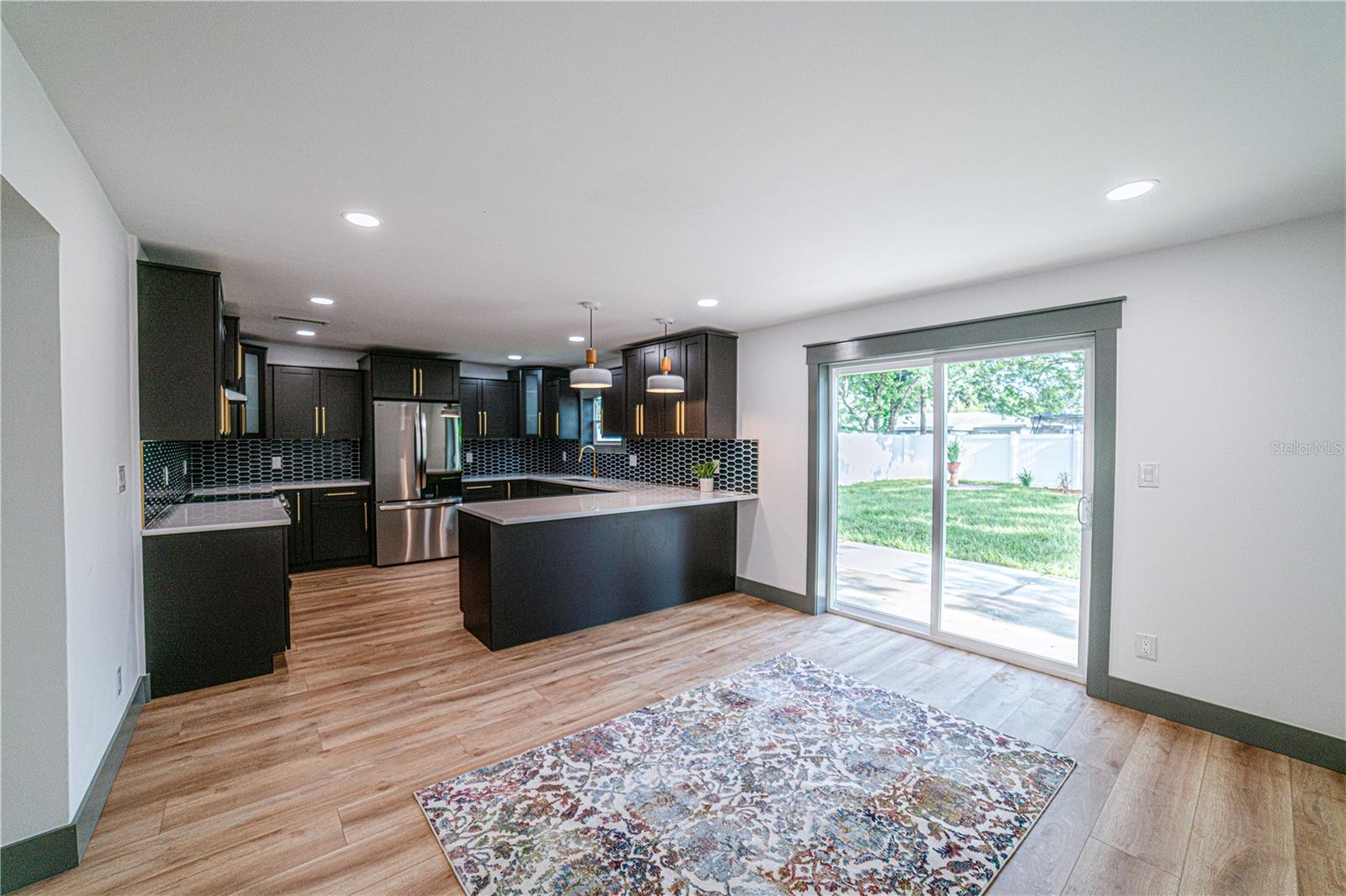 Custom Kitchen with Eating in dining