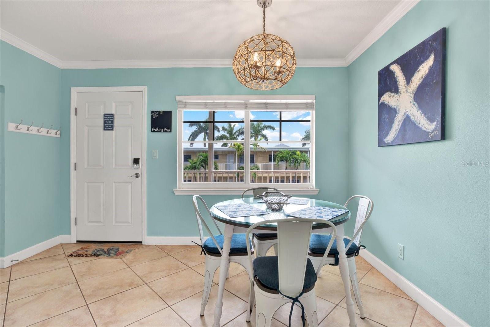 Morning dining area is graced with natural light!