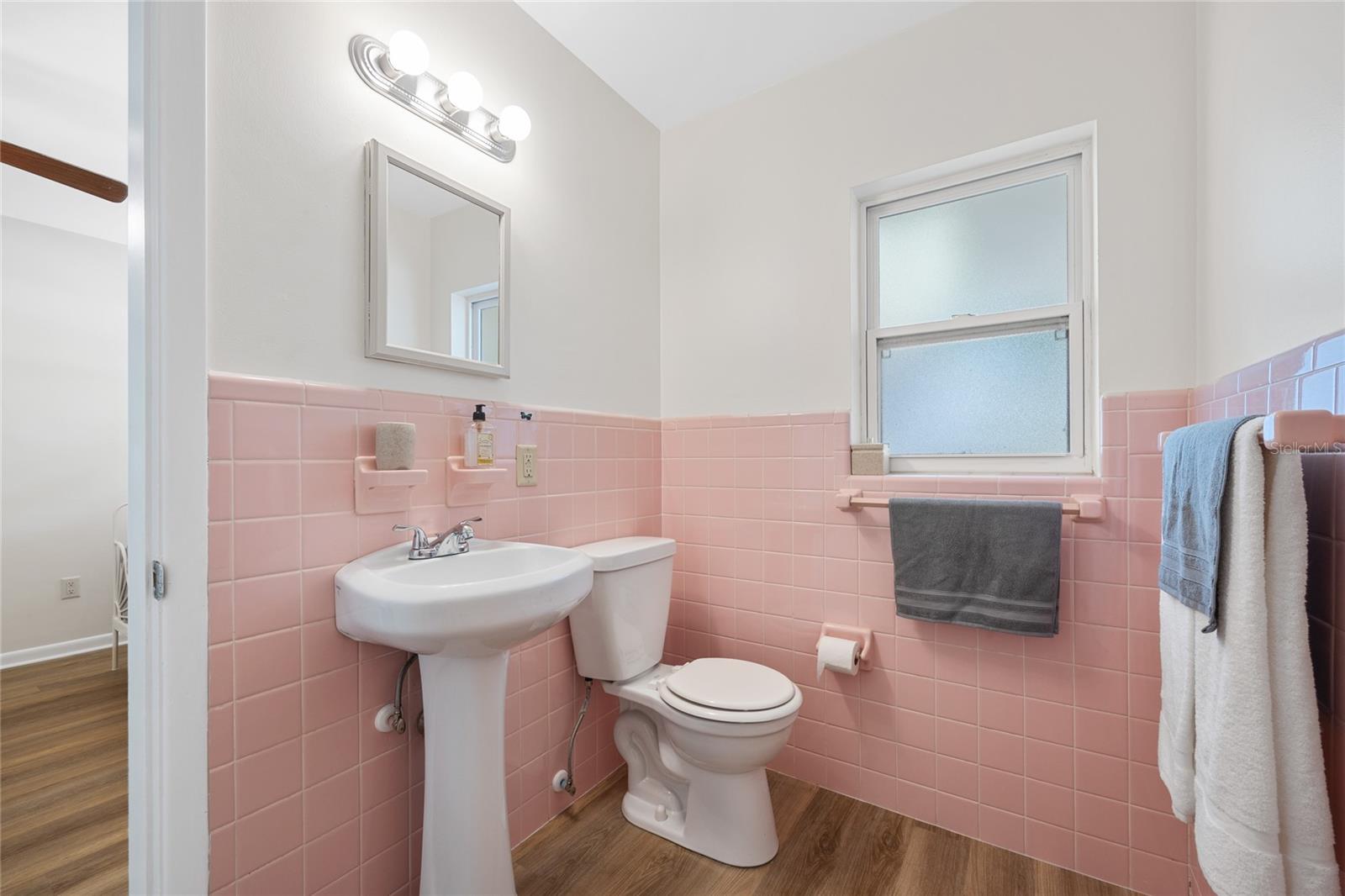 Bathroom #3 is convenient to Bedroom #3 and is also accessible to the garage.