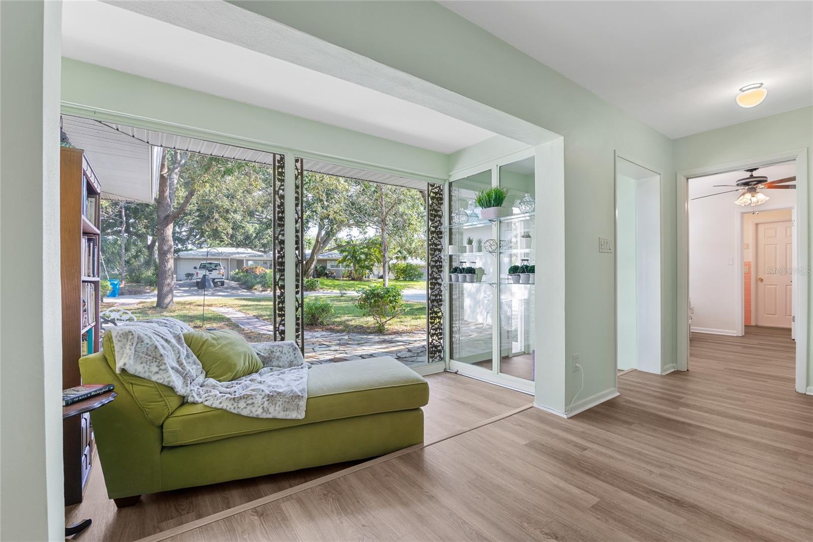 This reading nook at the front of the home will be a wonderful place to enjoy your morning tea or coffee.