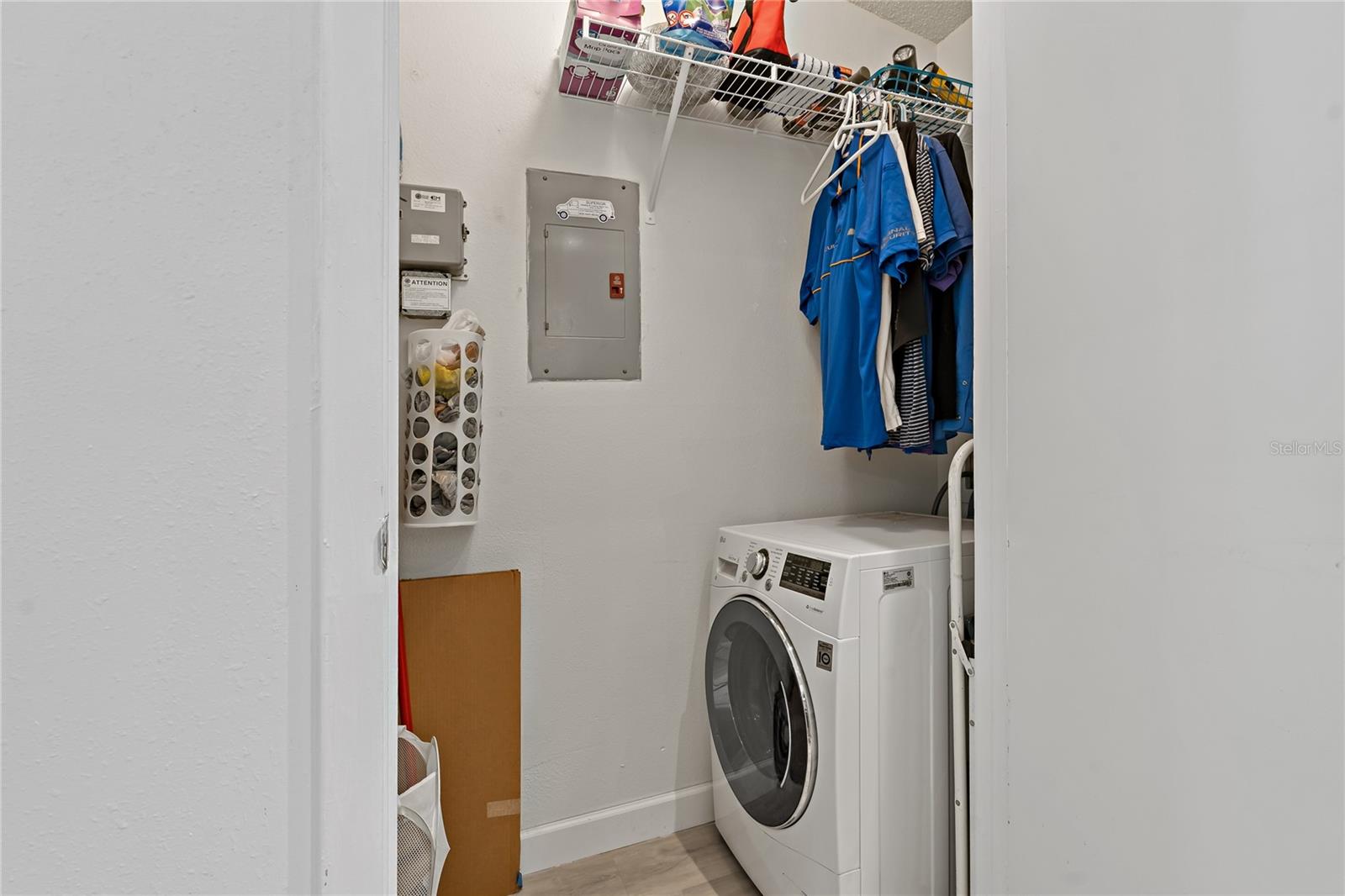 washer dryer combo in the kitchen