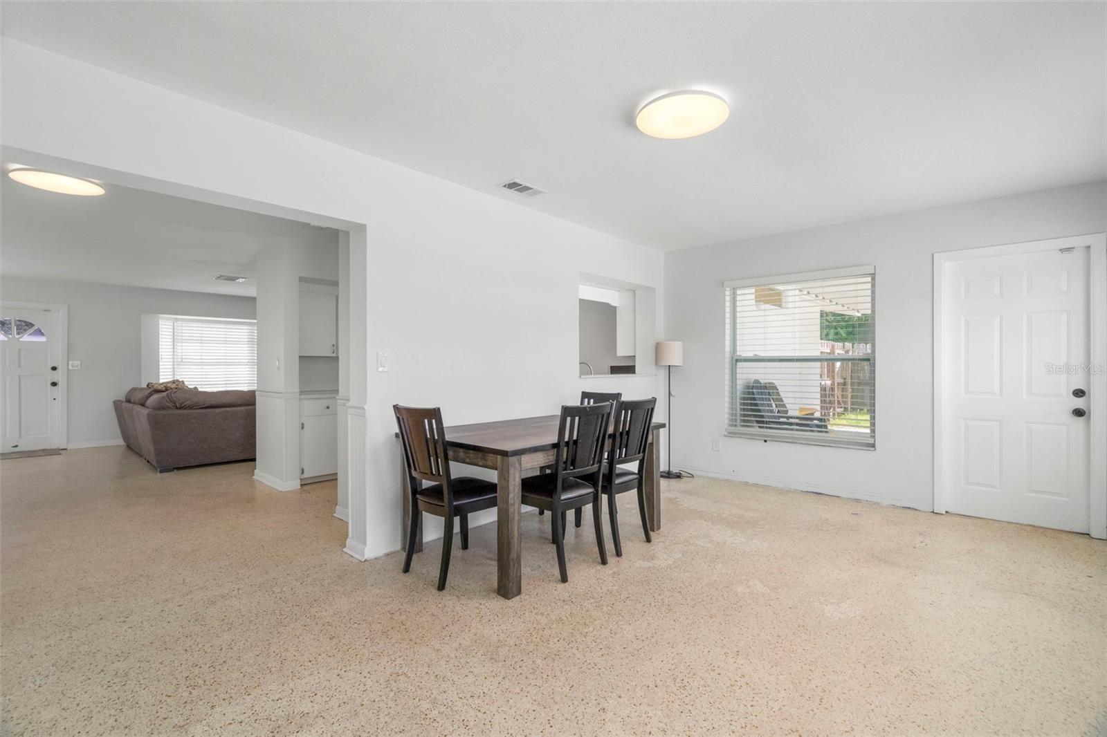 Family room/dining area