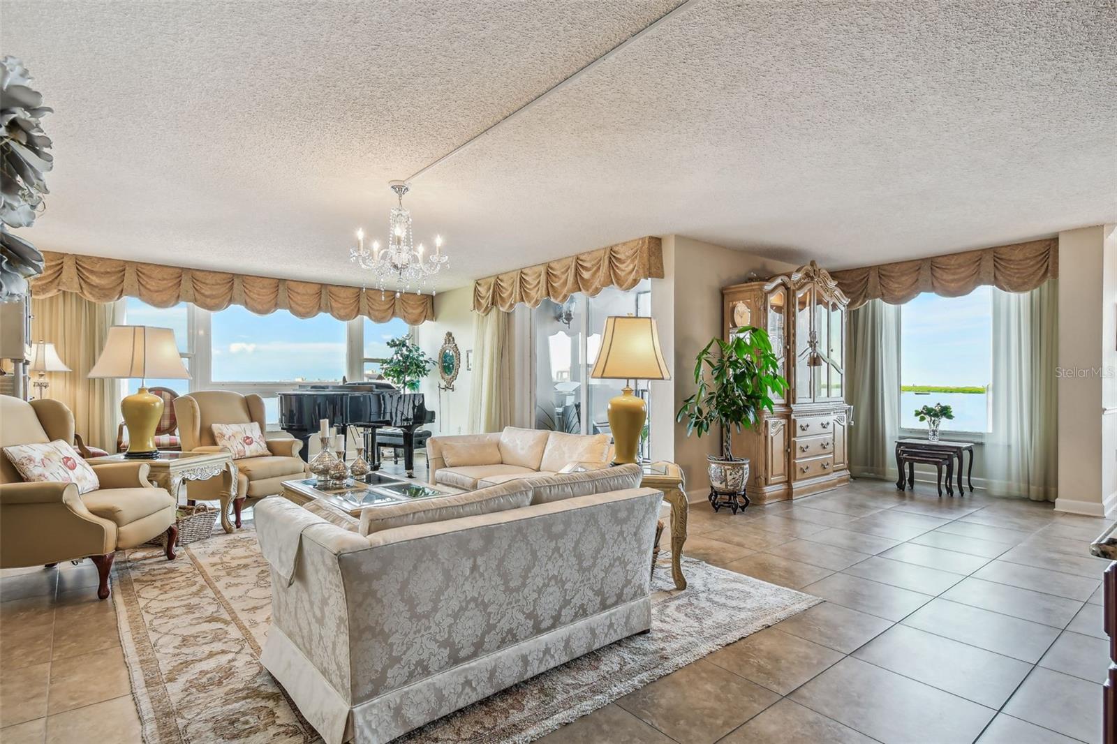 Living room with balcony