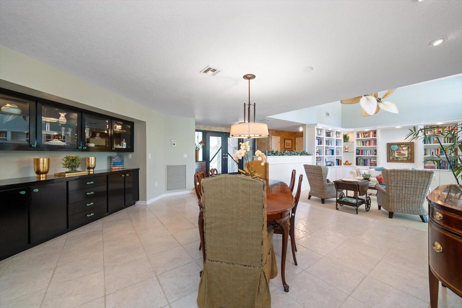 Dining room just off living room.