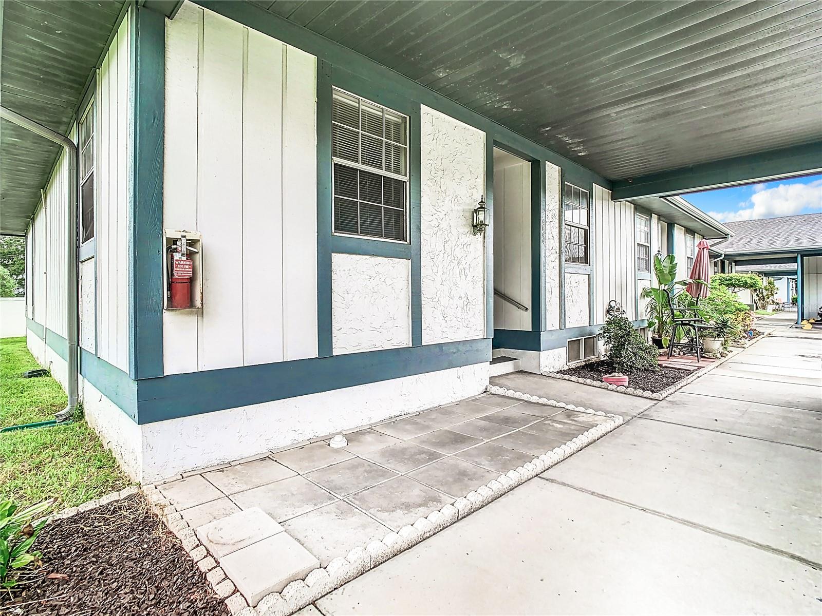 Front covered patio